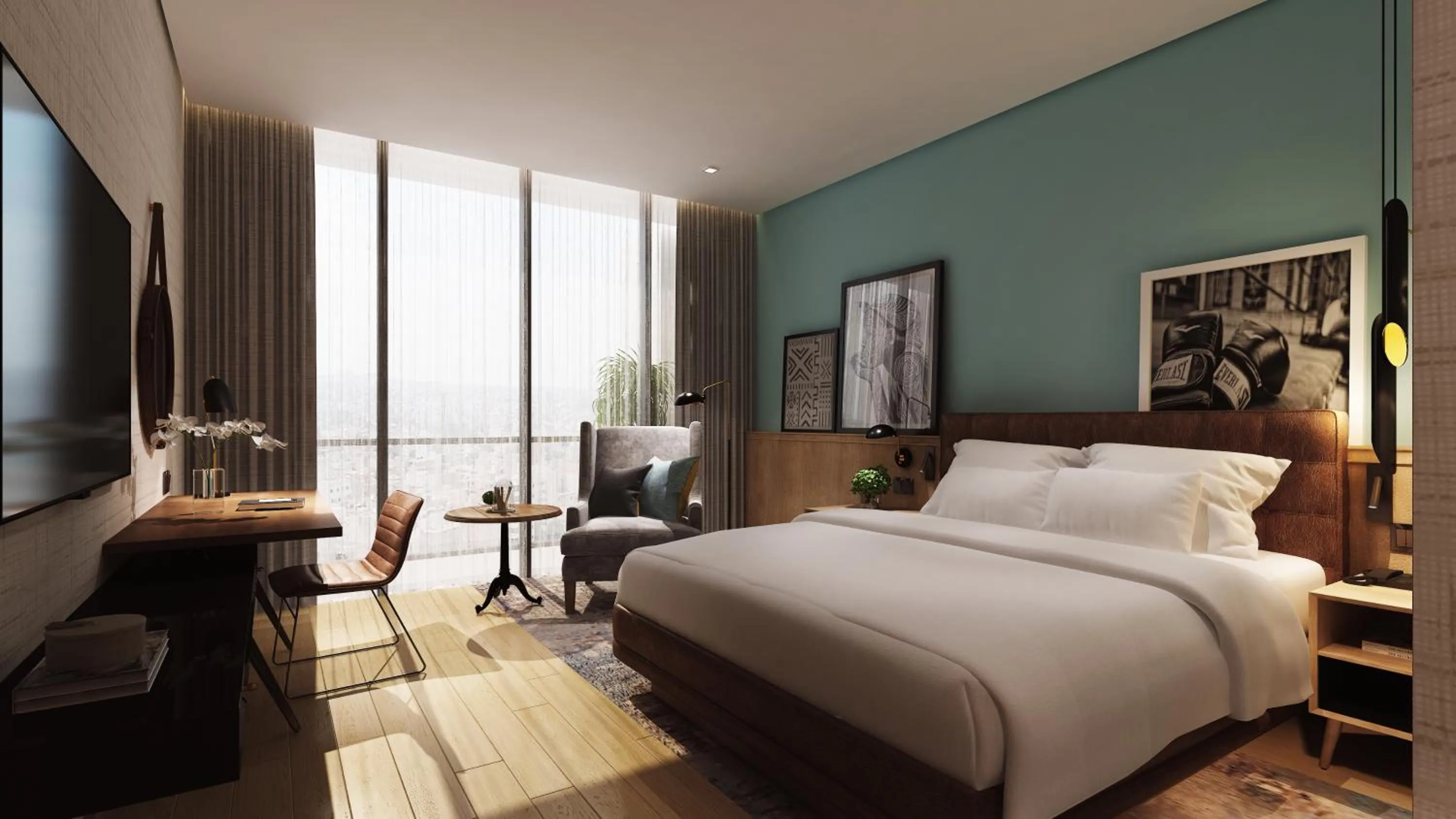 Bed in Four Points by Sheraton Dakar Diamniadio