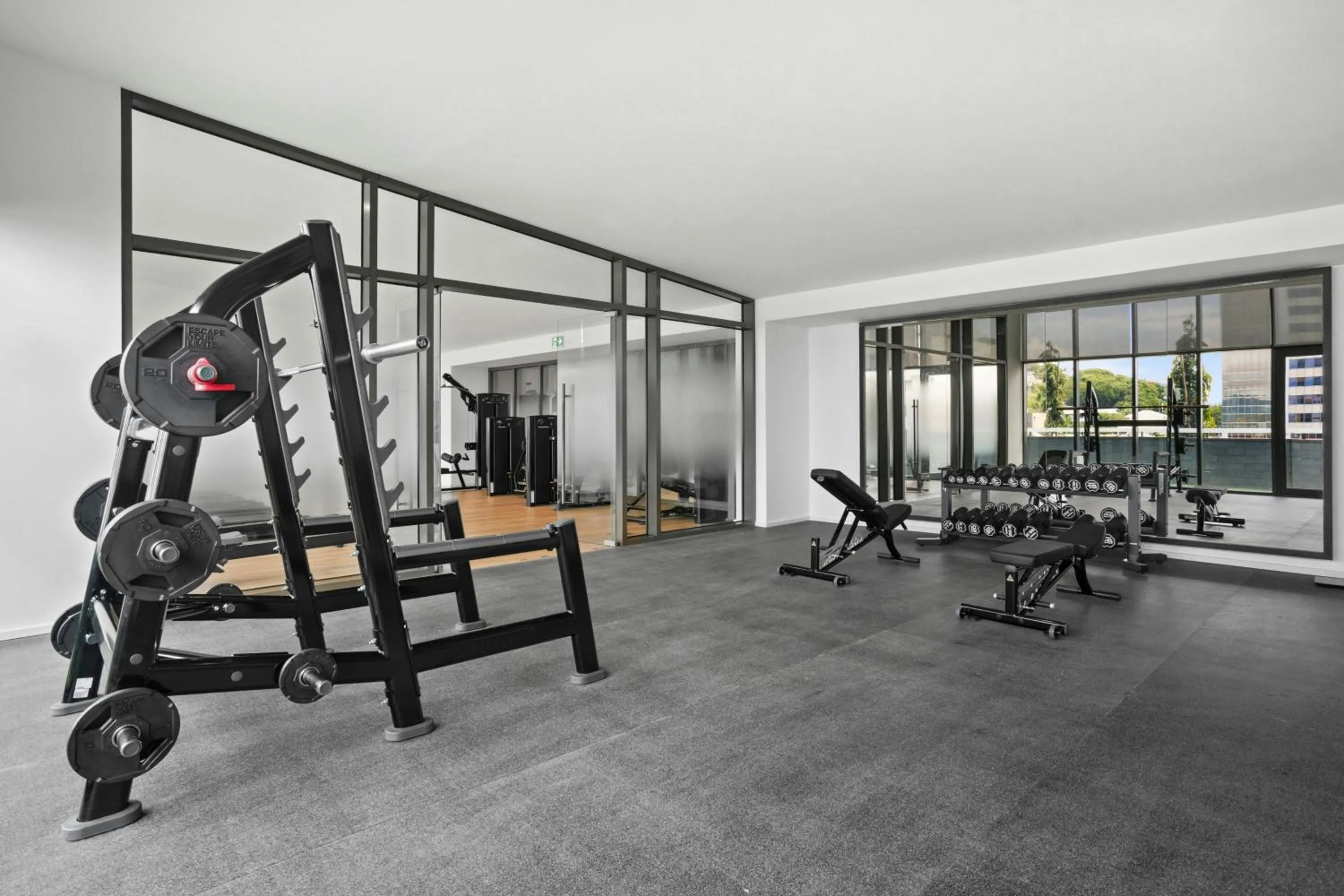 Fitness centre/facilities in Marriott Executive Apartments Port Moresby