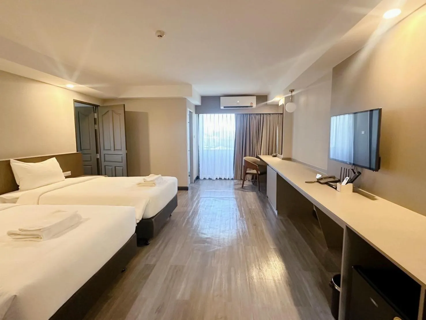 Bed in Miloft Suvarnabhumi Airport Hotel