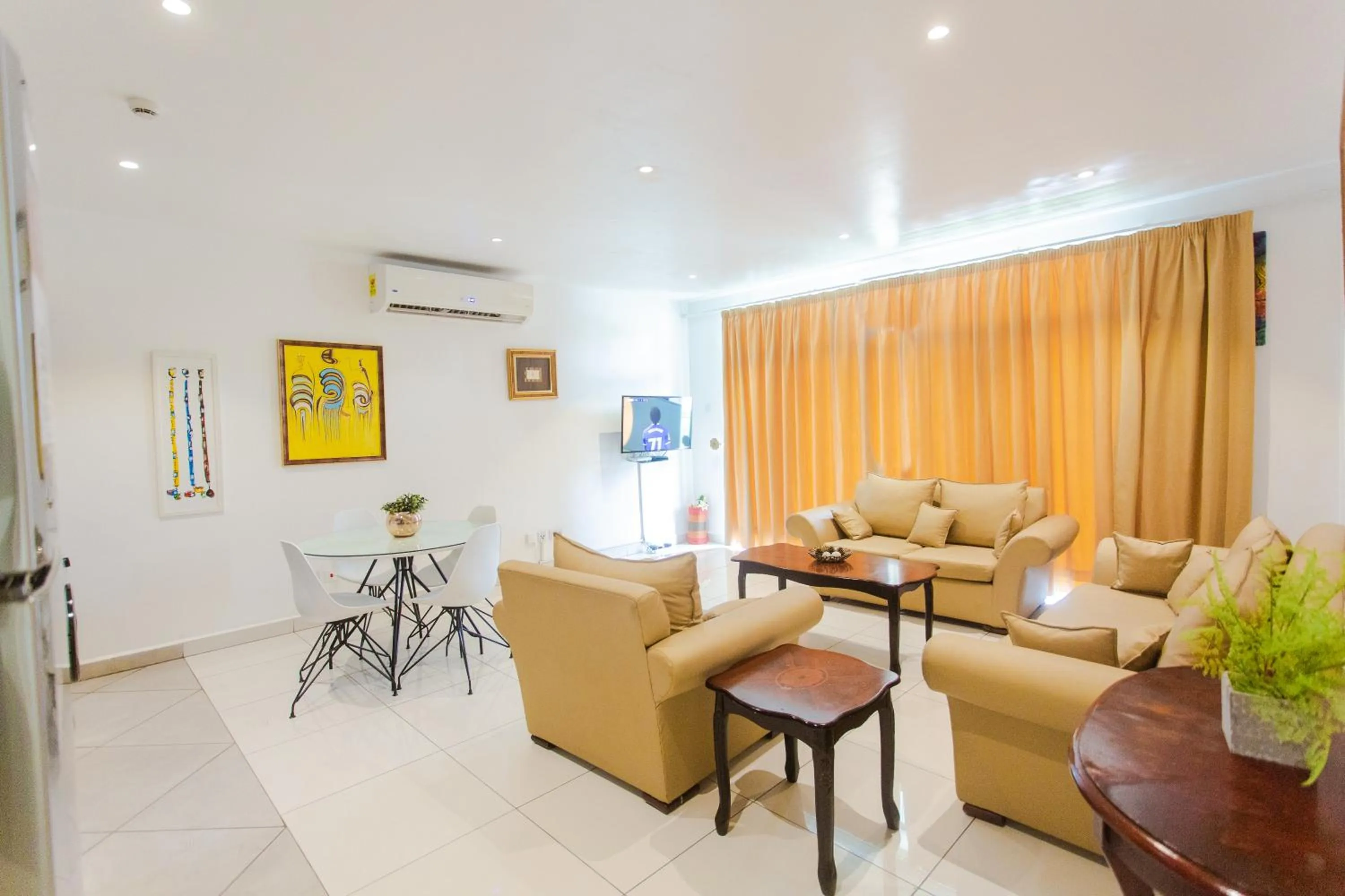 Living room in Accra Luxury Apartments at Embassy Gardens
