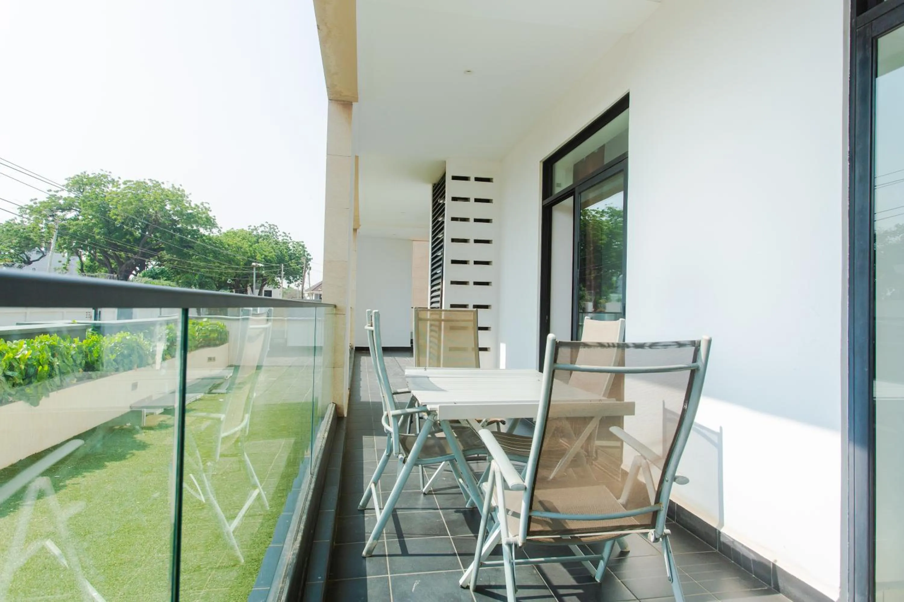 Patio in Accra Luxury Apartments at Embassy Gardens