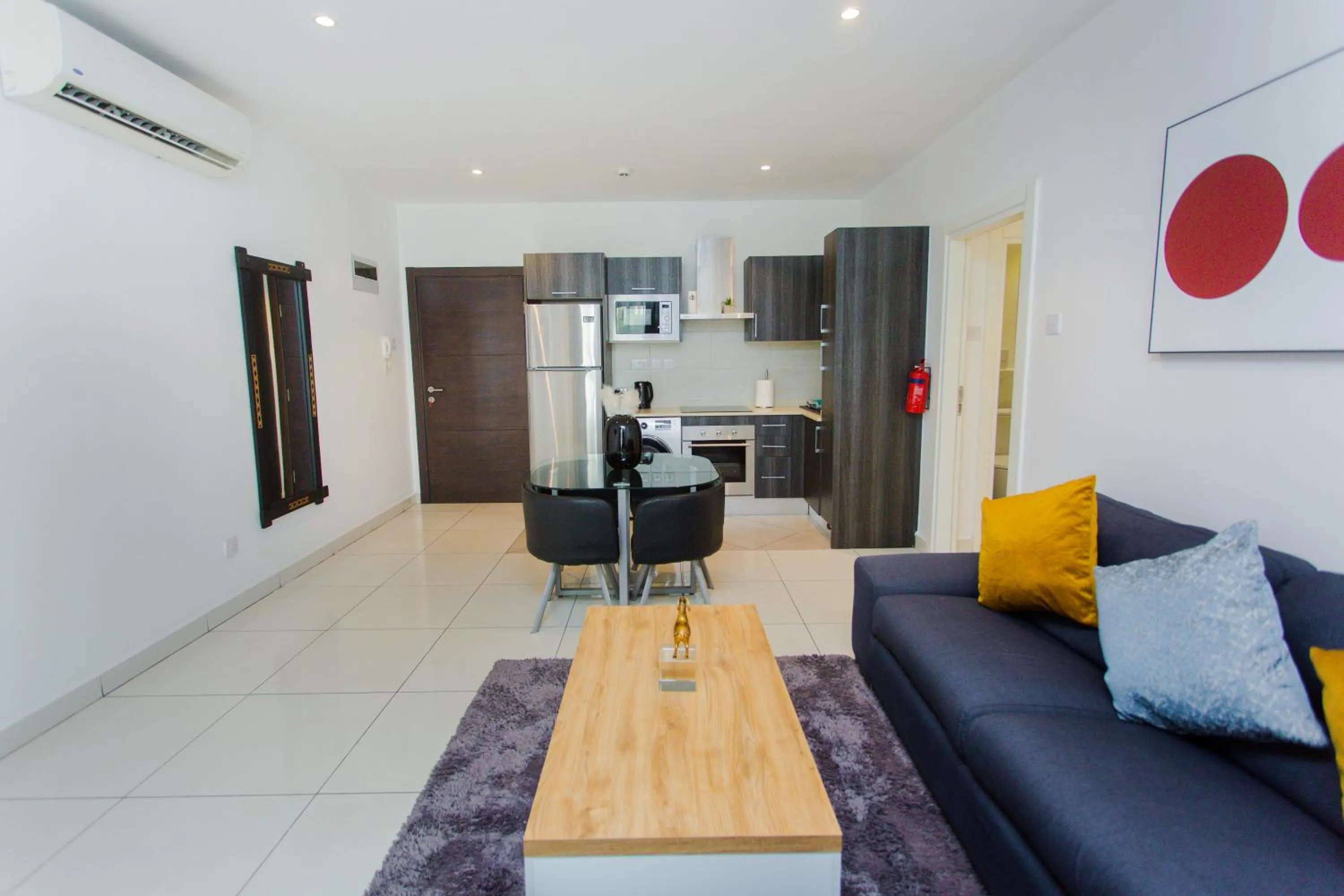 Living room in Accra Luxury Apartments at Embassy Gardens