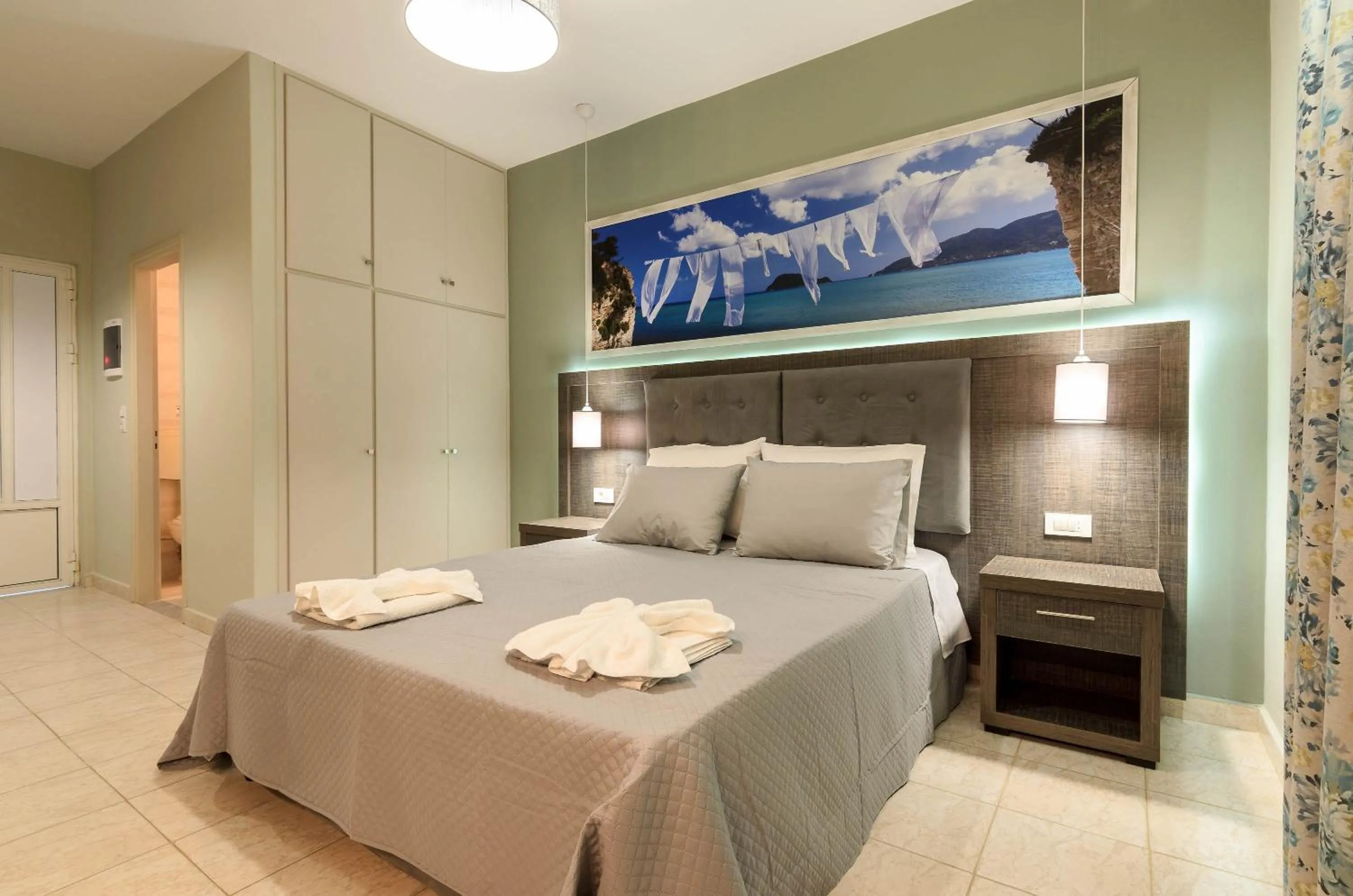 Bed in Artemis Apartments