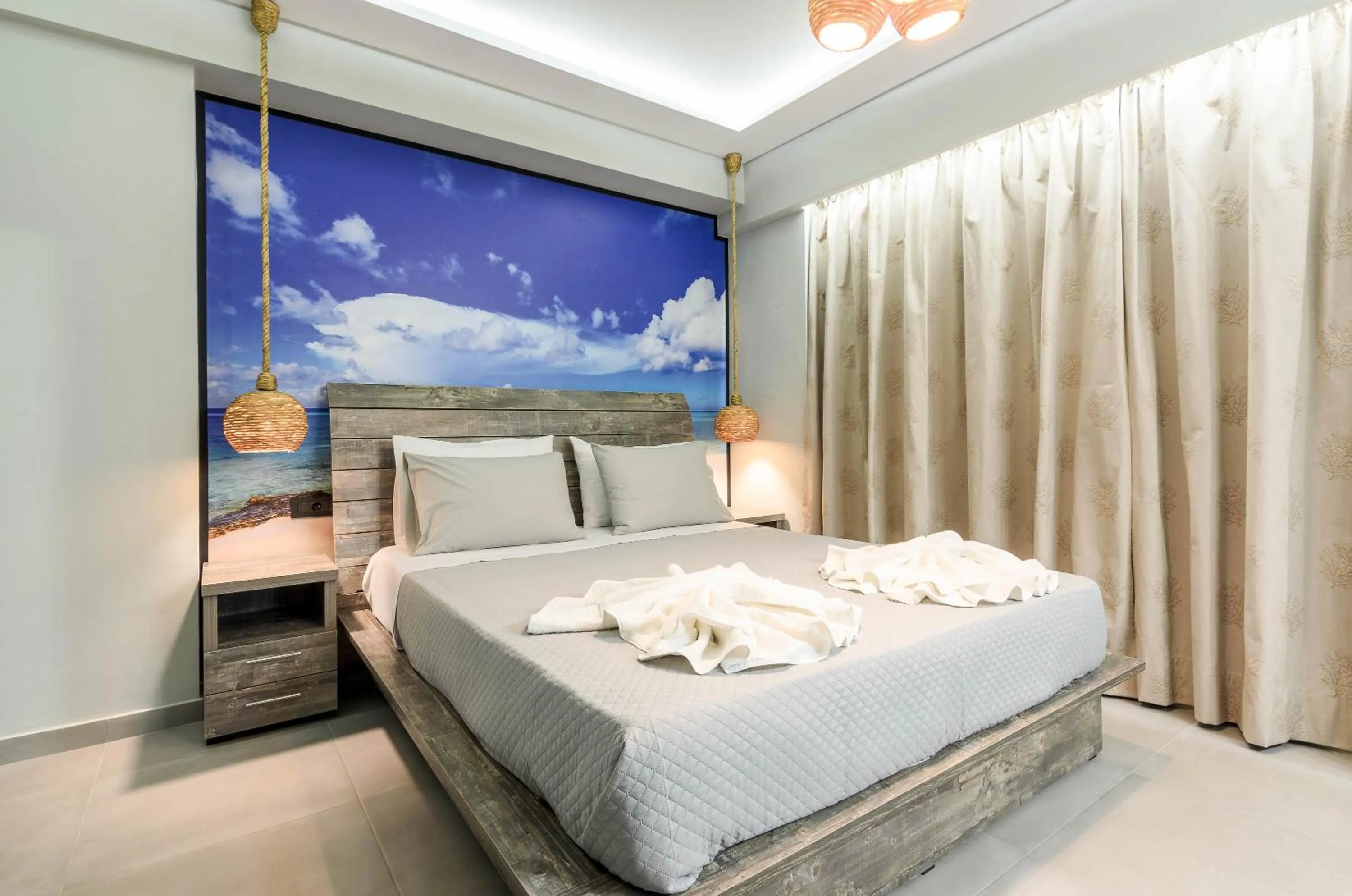 Bed in Artemis Apartments