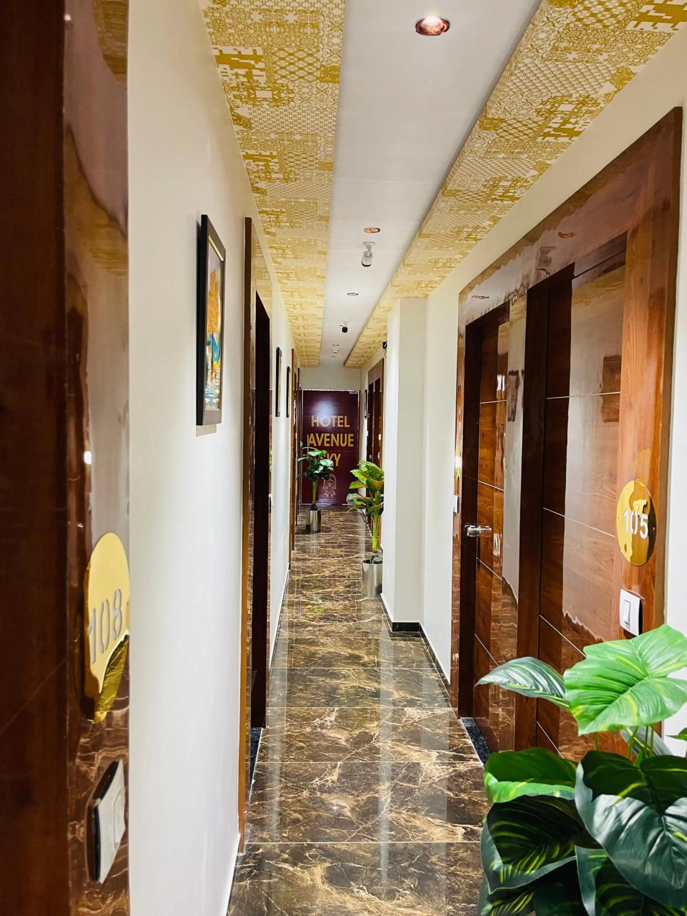 Lobby or reception in Hotel Avenue Sky