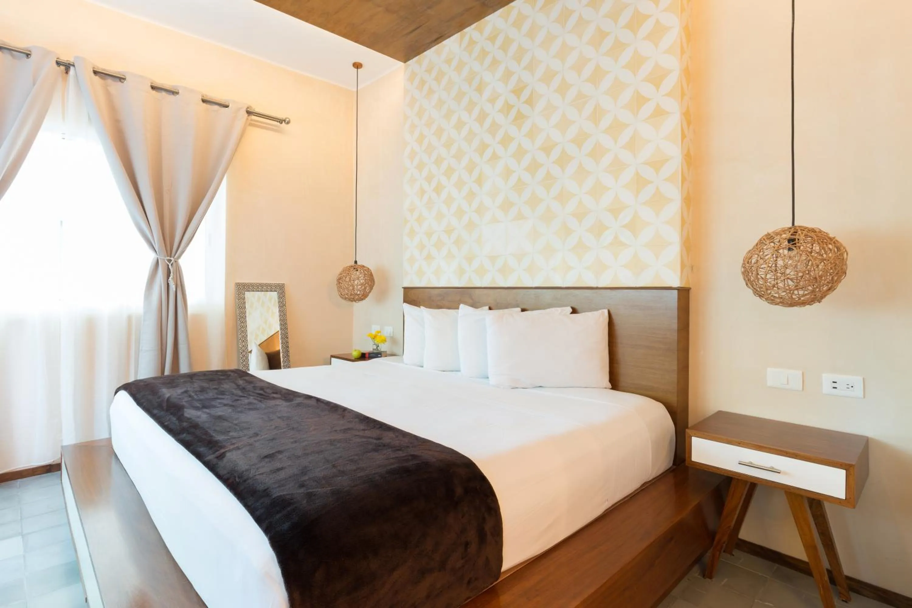 Bedroom, Bed in Quinta Margarita - Boho Chic Hotel