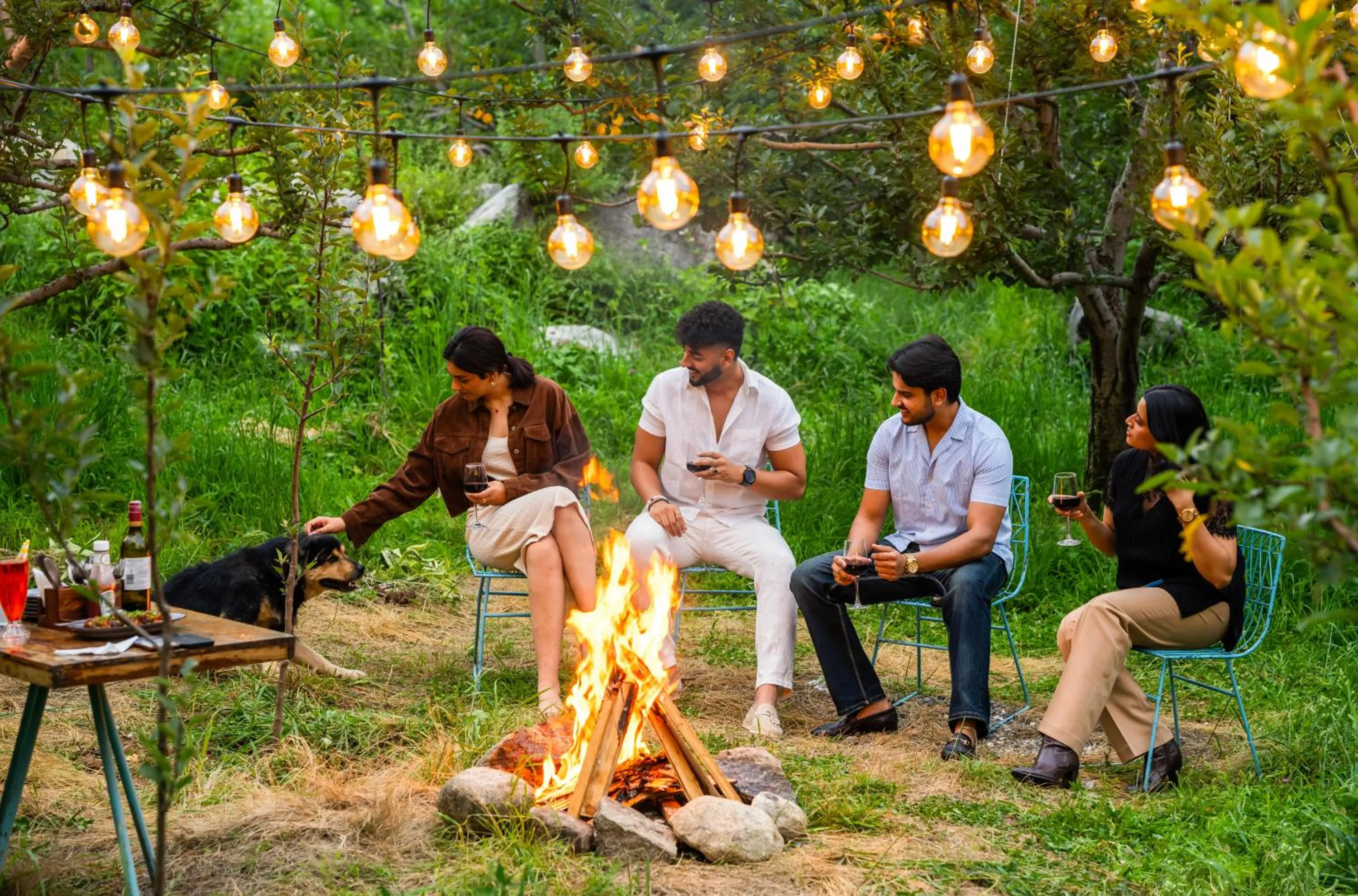 Garden view in Olgah Manali