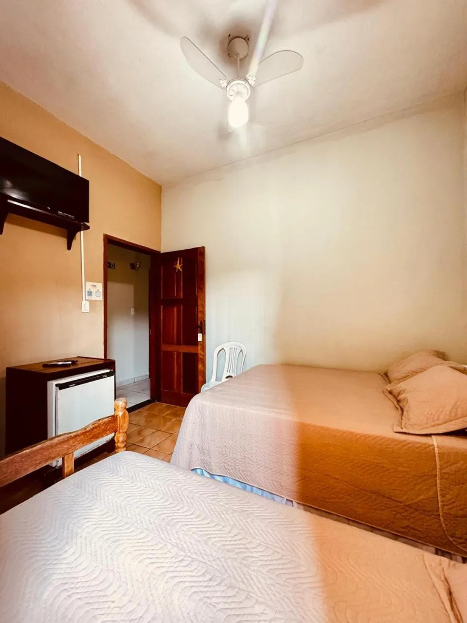 Bed in Pousada Amanhecer do Itaguá