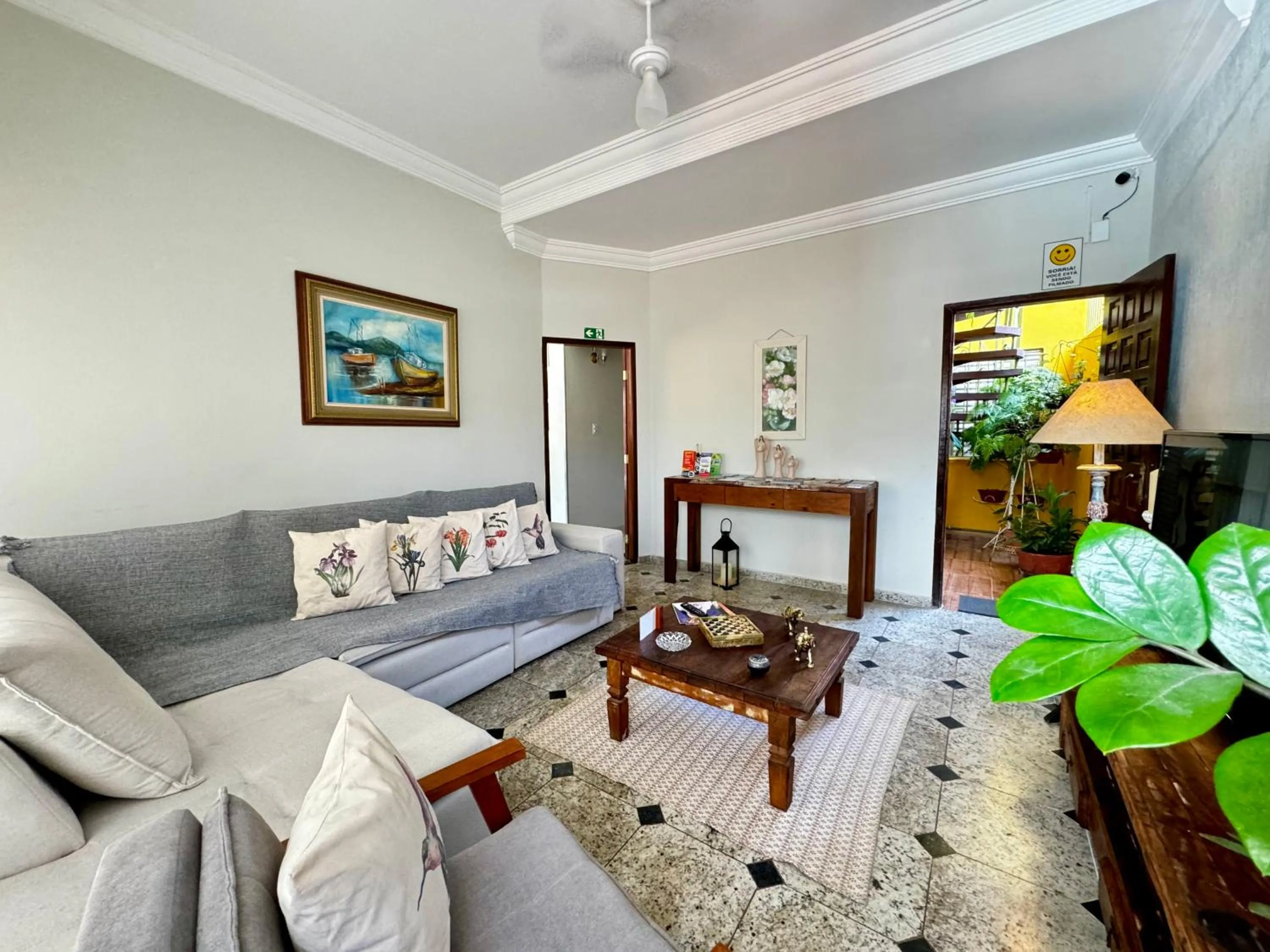 Living room in Pousada Amanhecer do Itaguá