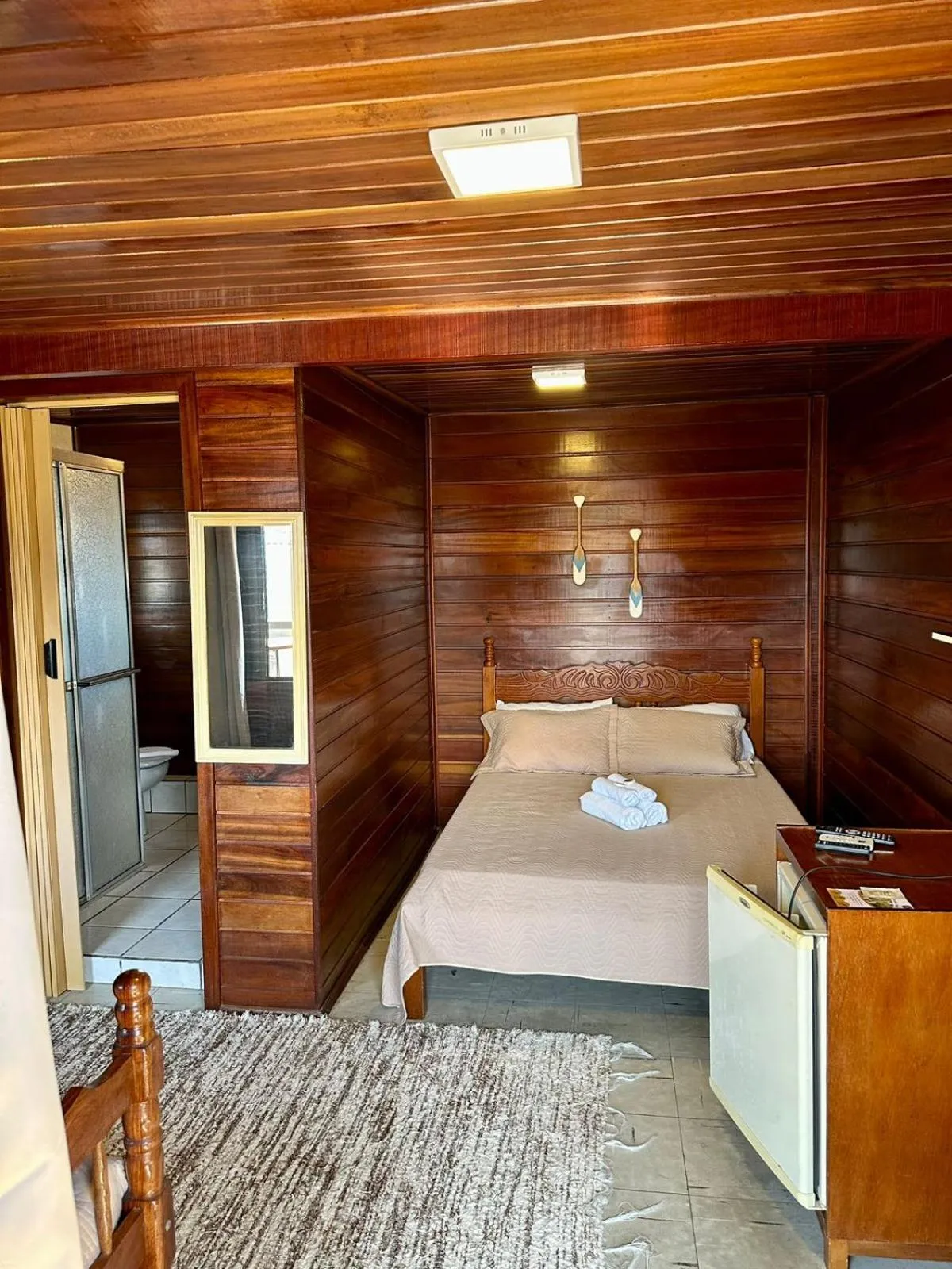 Bed in Pousada Amanhecer do Itaguá