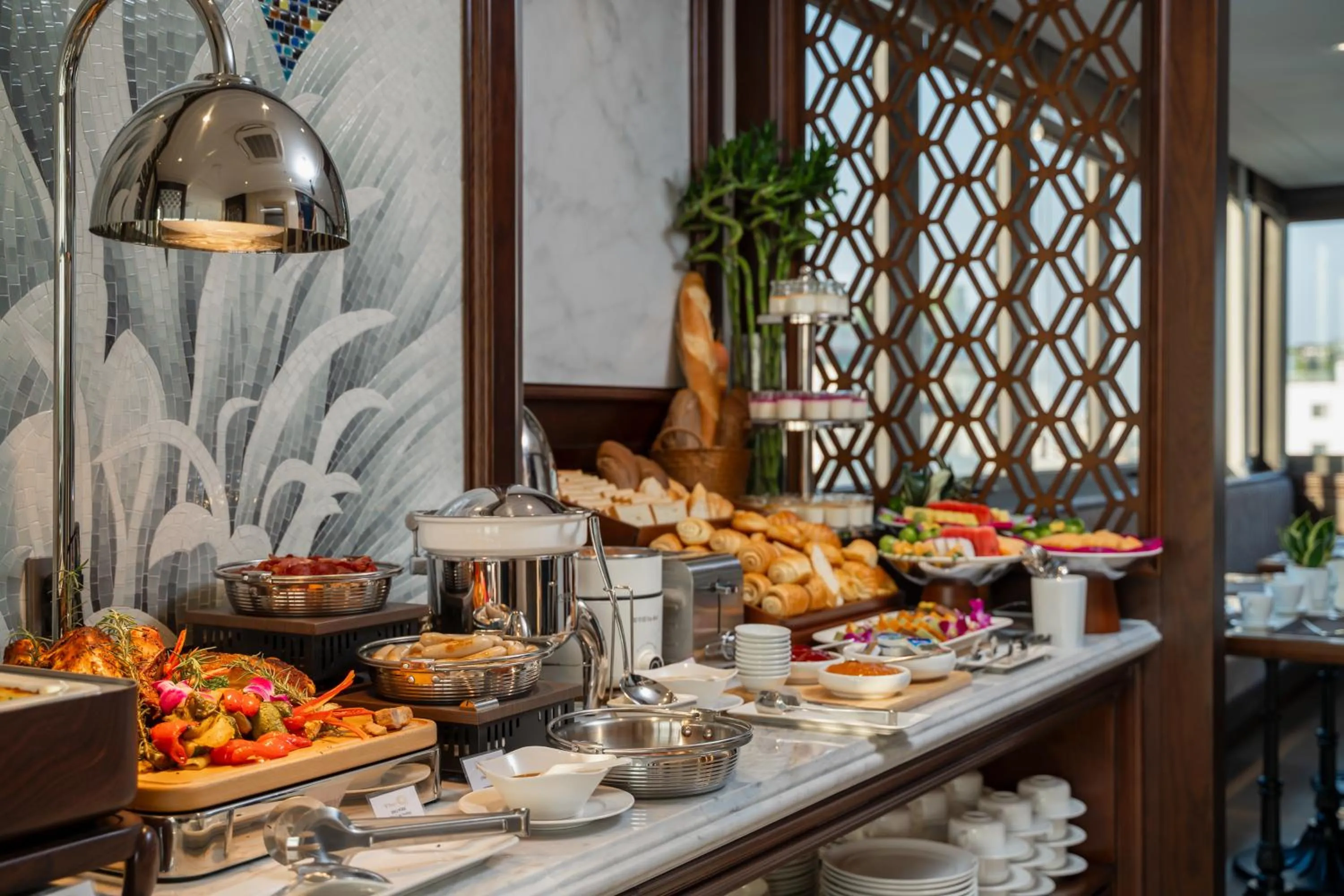 Buffet breakfast in The Q Boutique Hotel