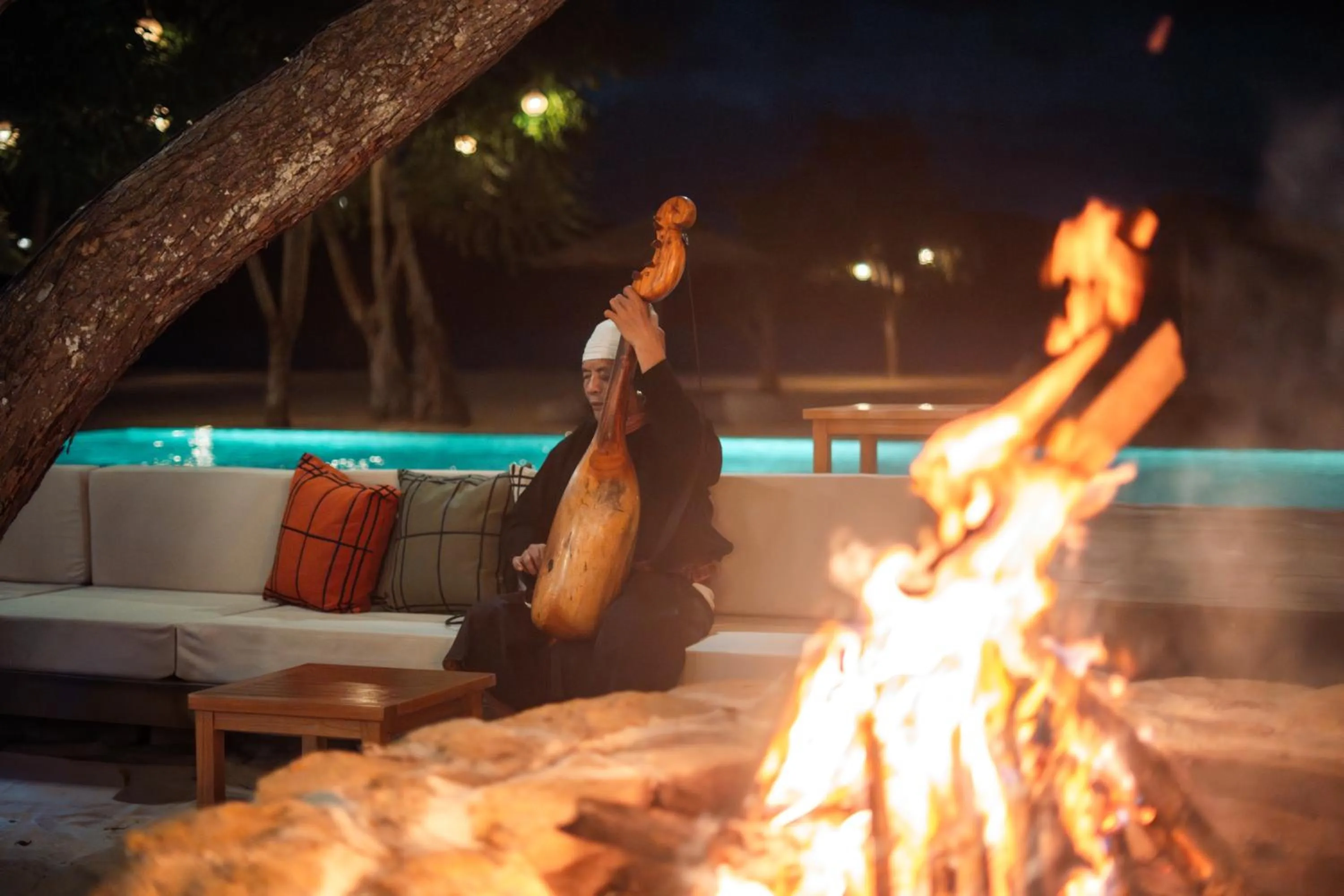 Evening entertainment in Kuara Lombok