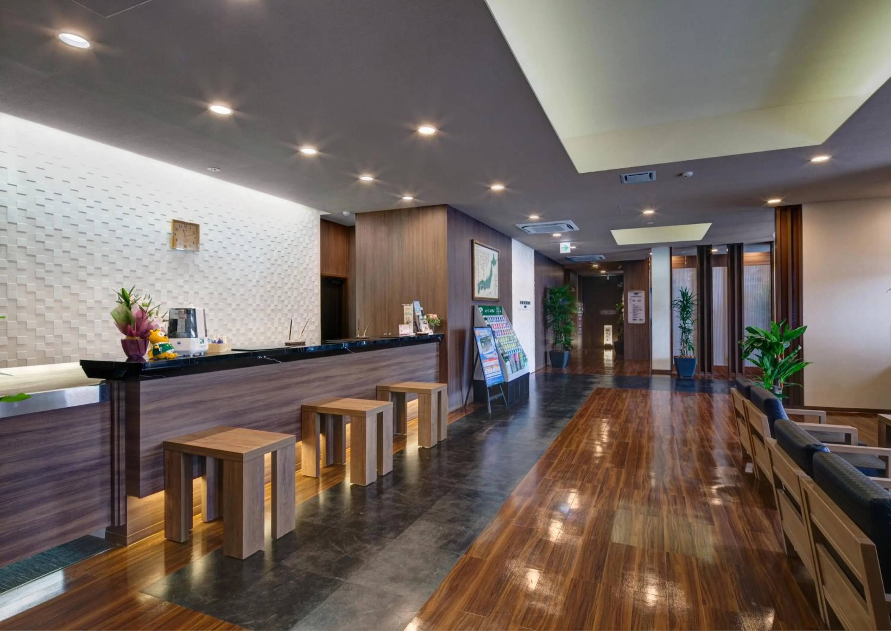 Lobby or reception in Hotel Route-Inn Oshu
