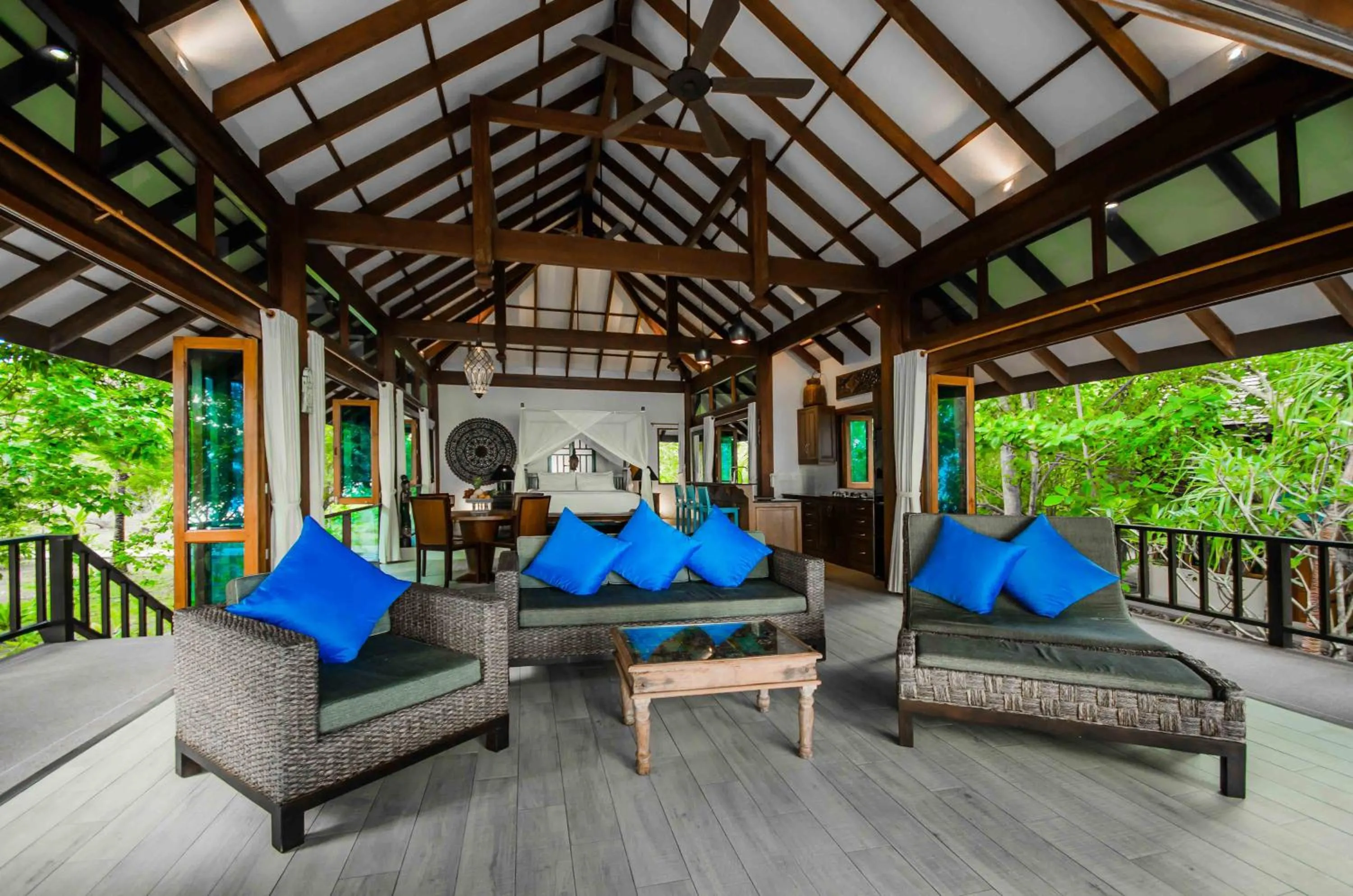 Living room in Koh Jum Beach Villas "A member of Secret Retreats"