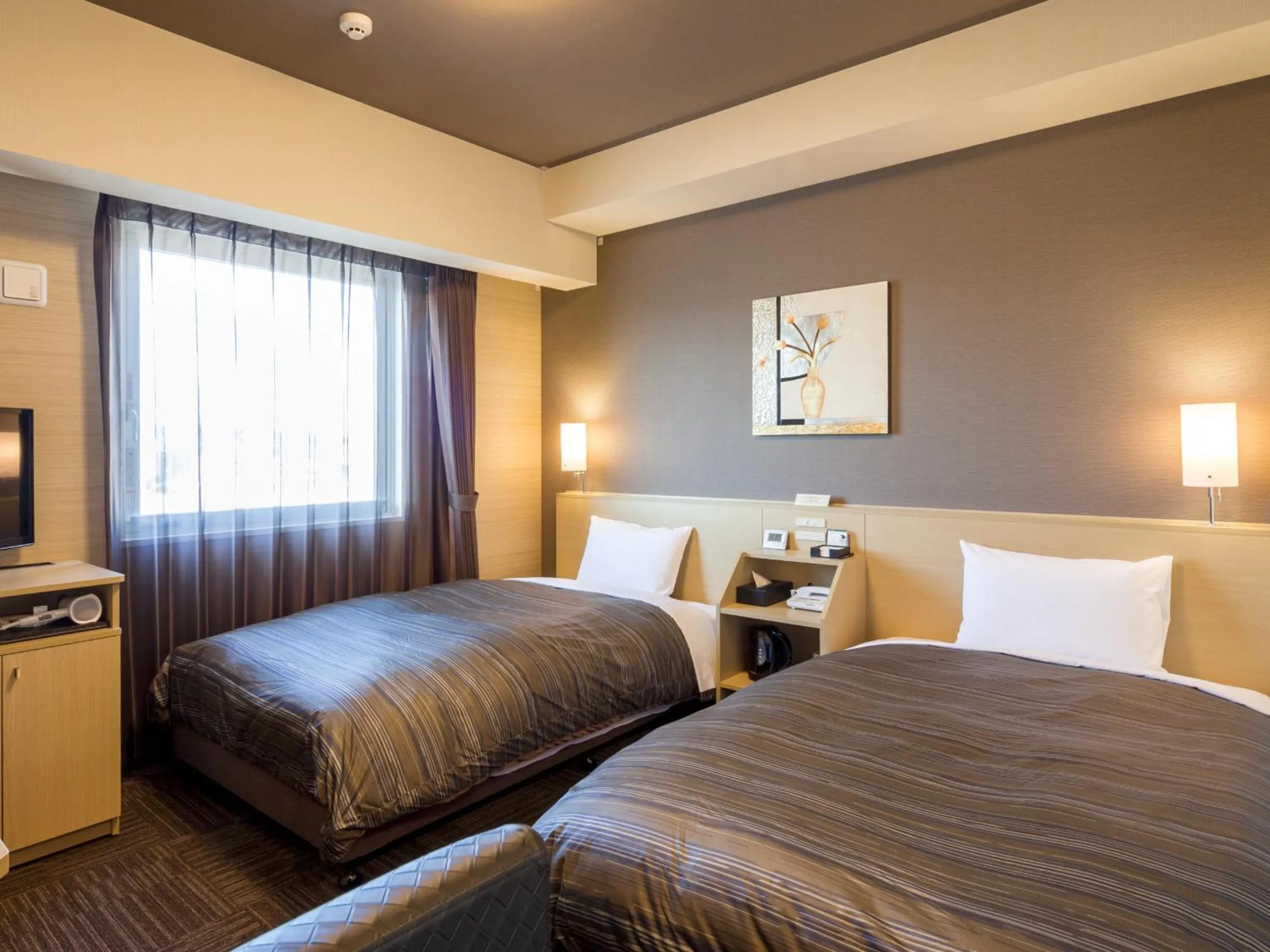 Bed in Hotel Route Inn Minami Yokkaichi