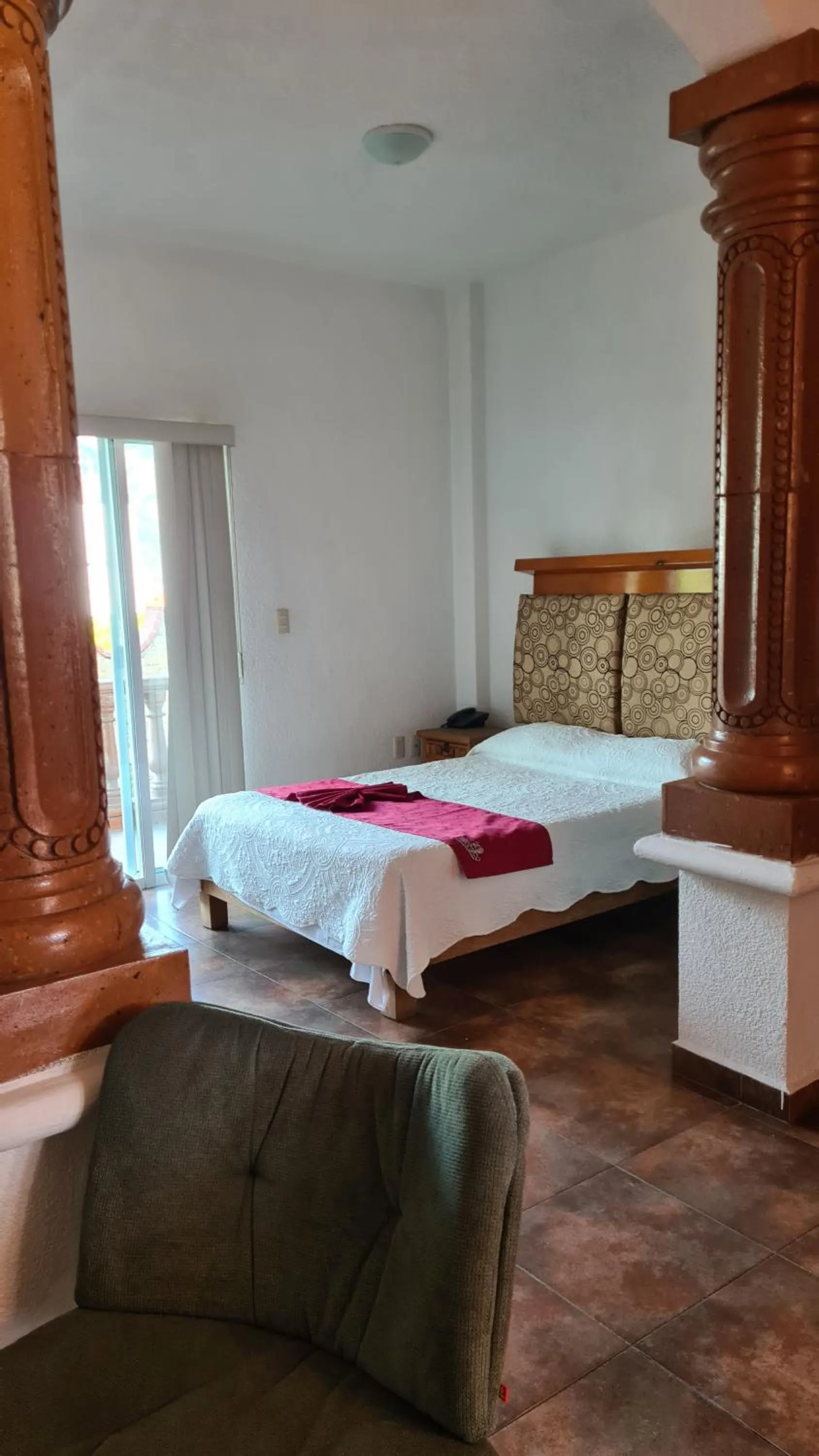 Bed in Hotel Leyenda del Tepozteco