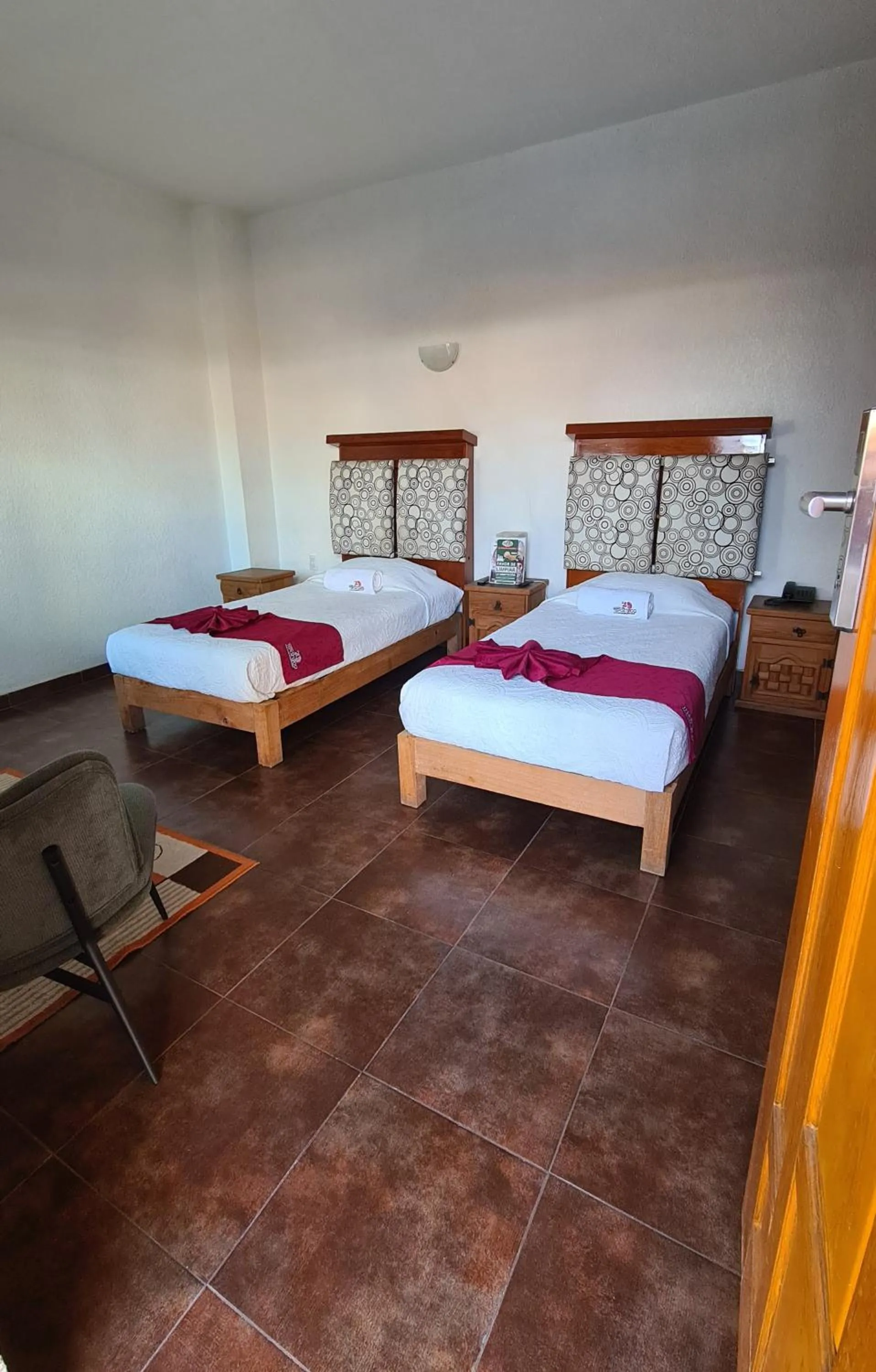 Bed in Hotel Leyenda del Tepozteco