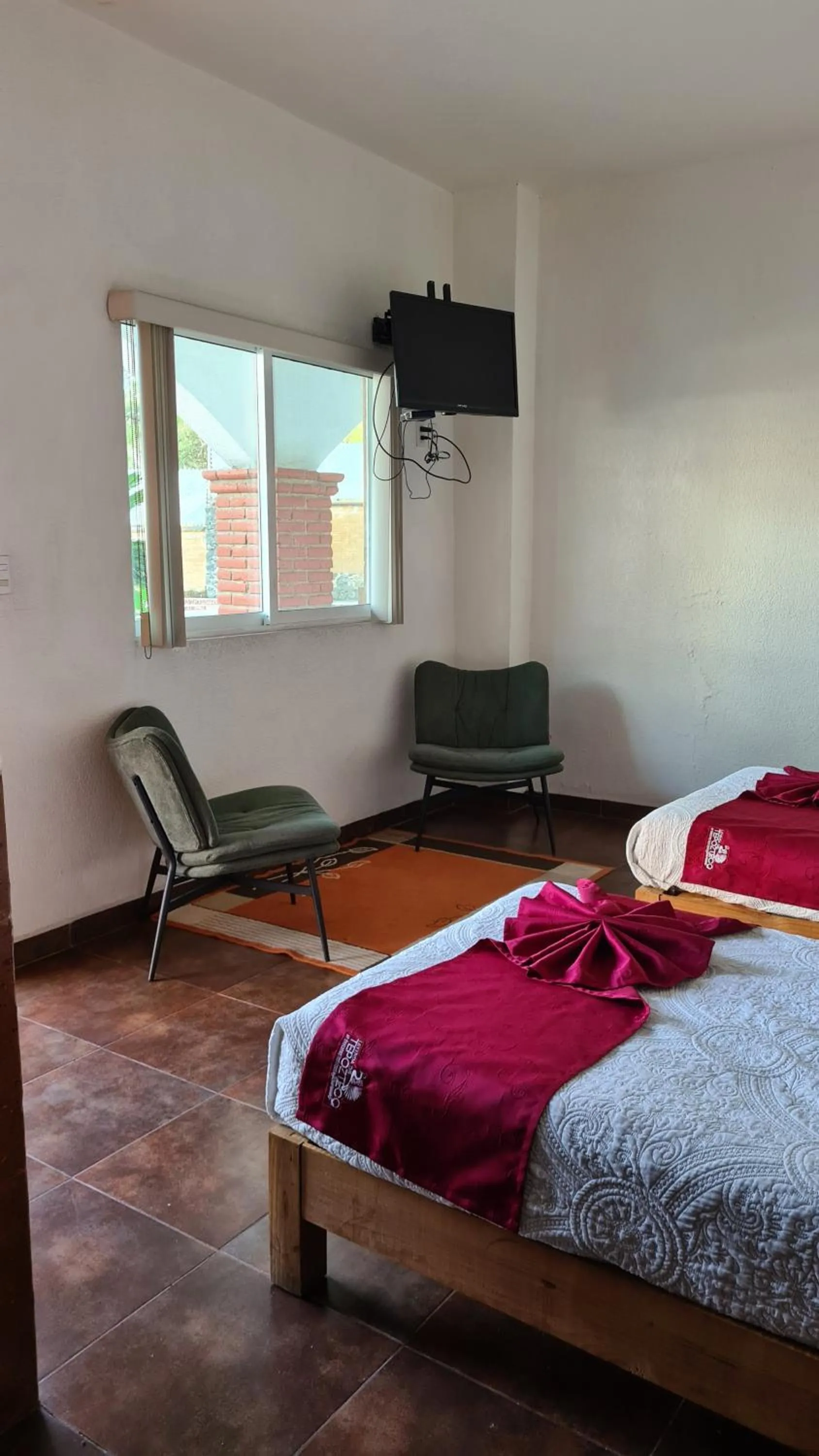 Bed in Hotel Leyenda del Tepozteco