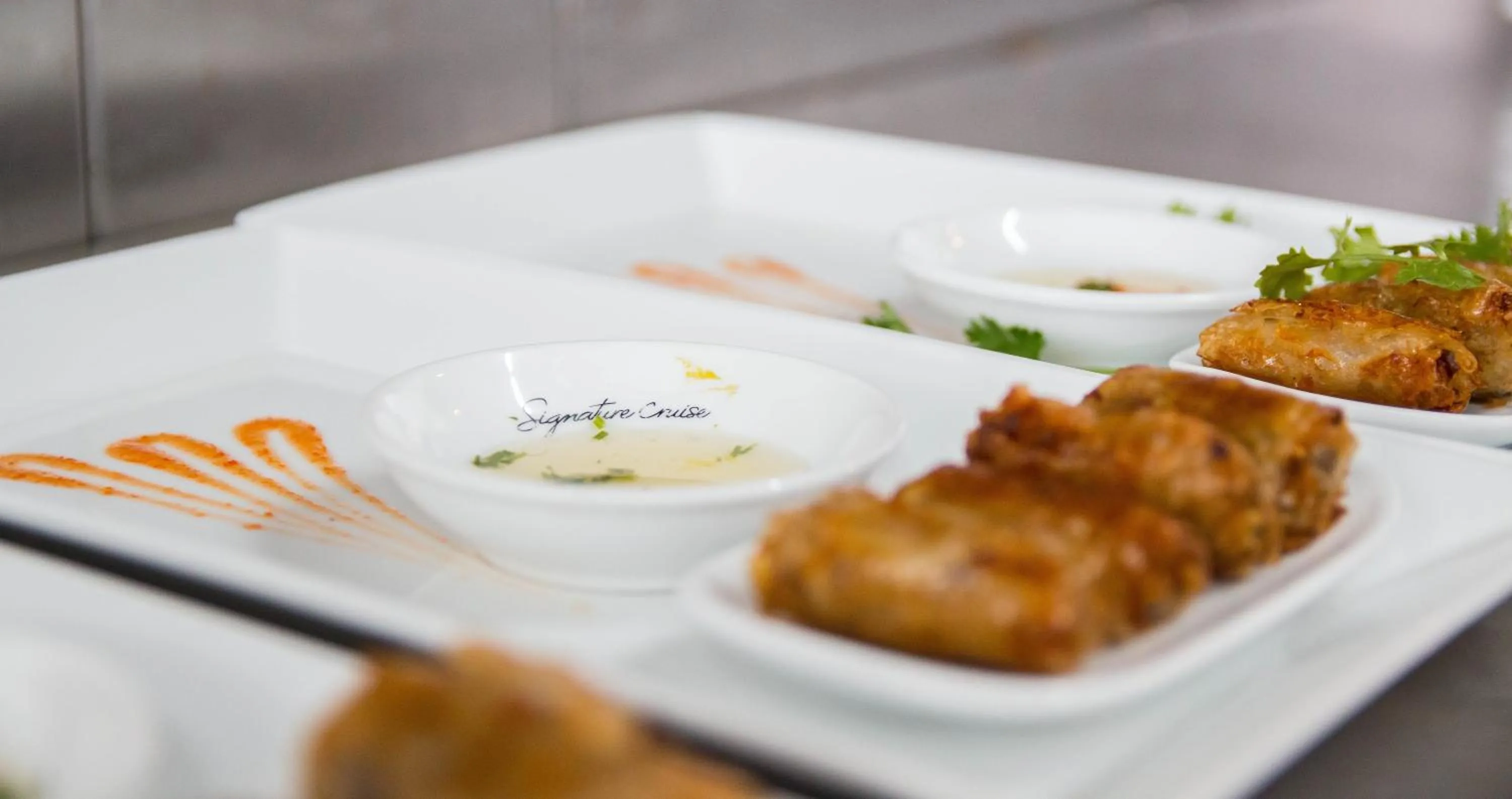 Food close-up in Signature Royal Halong Cruise