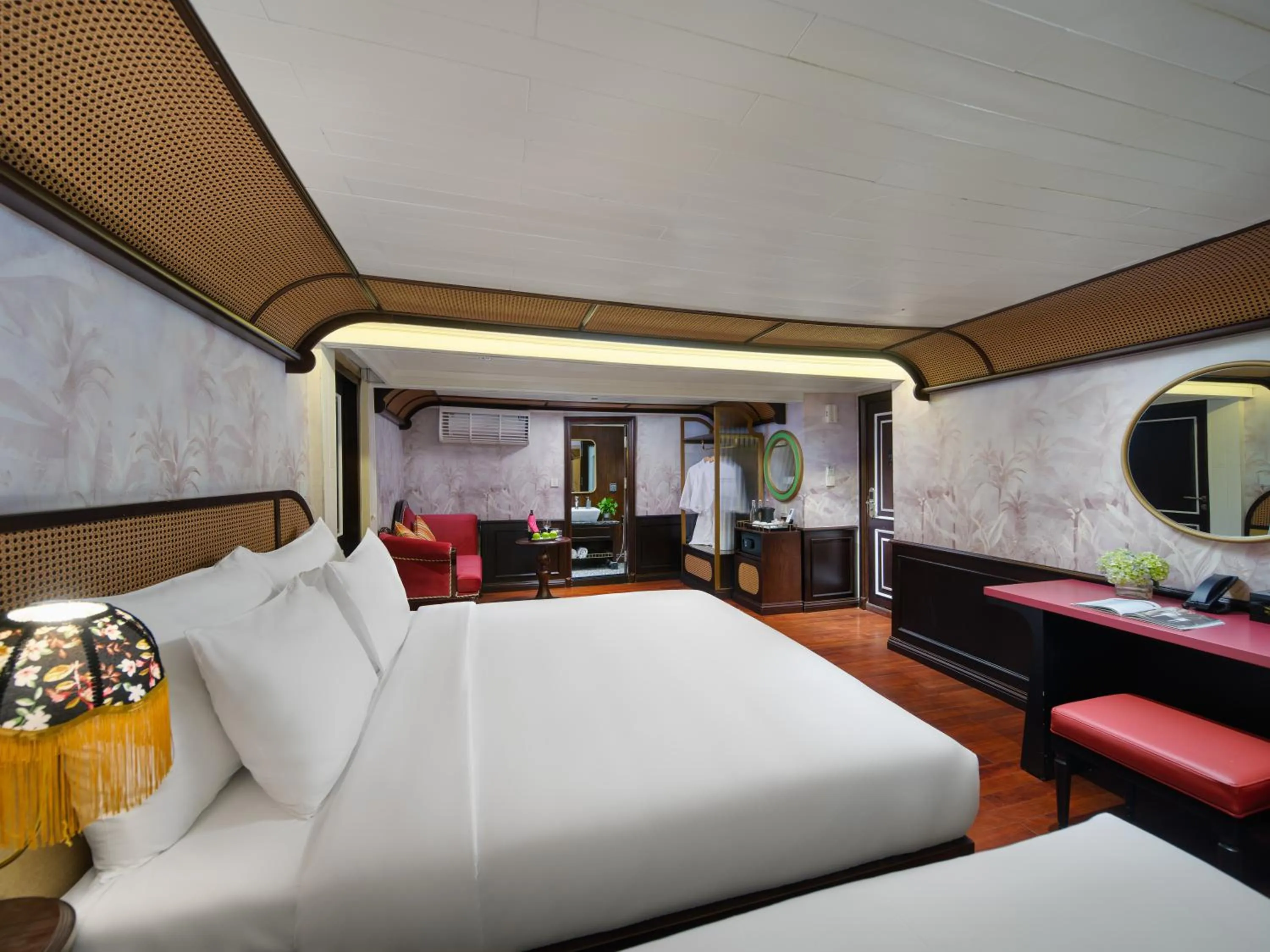 Bed in Signature Royal Halong Cruise