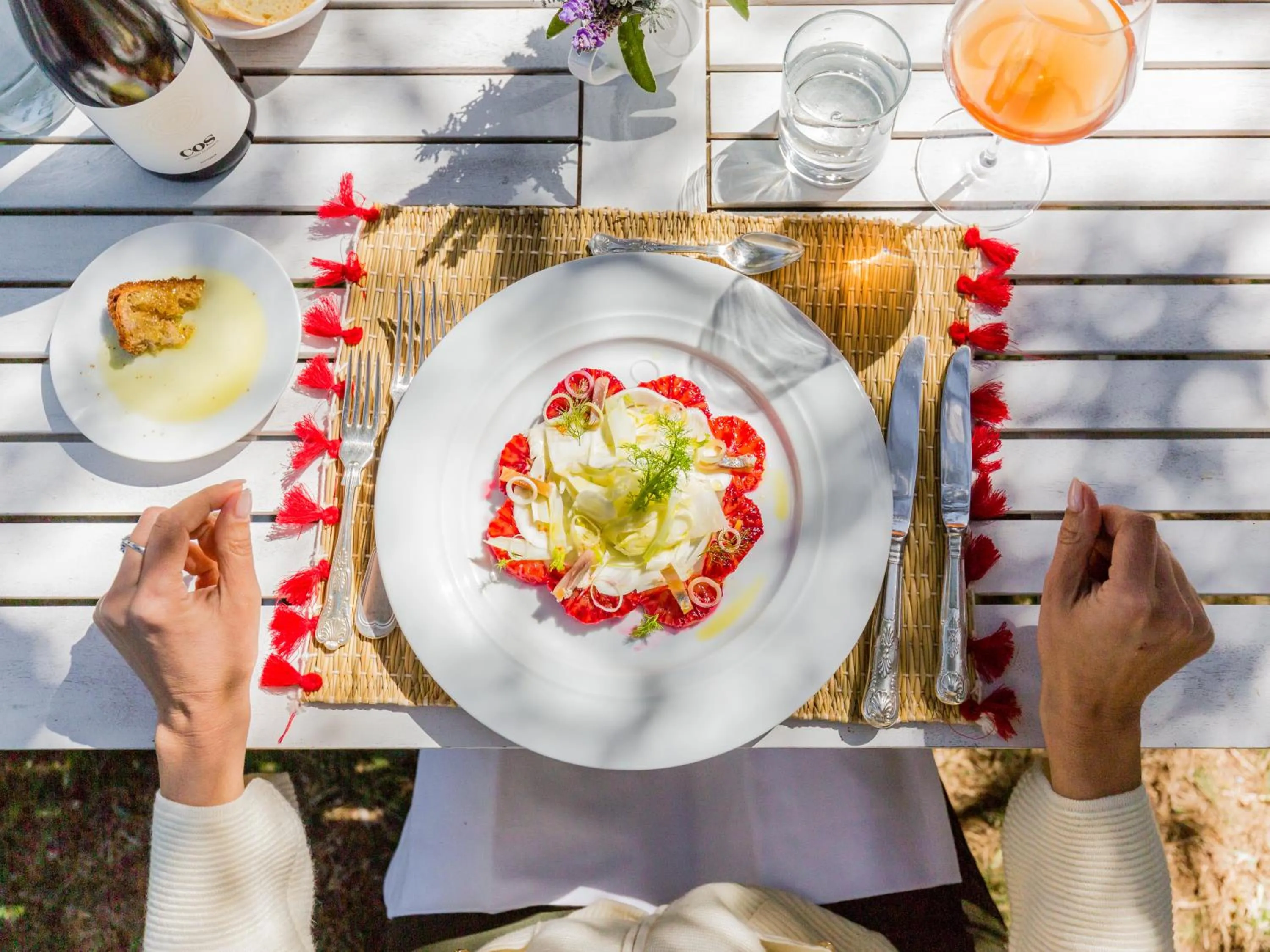 Food and drinks in Baglio Occhipinti