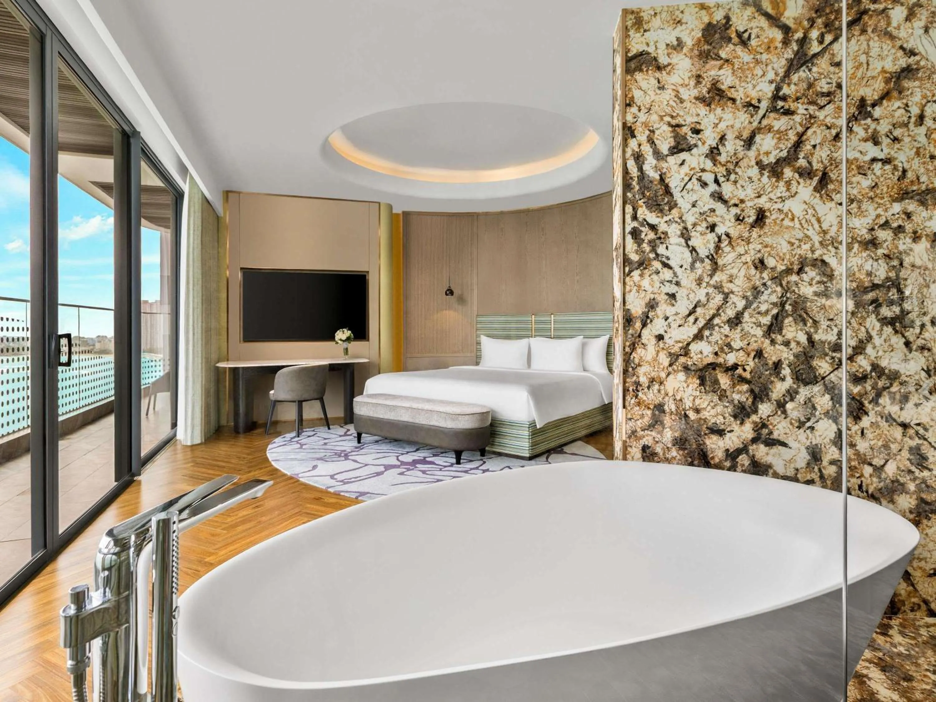 Bedroom, Bed in The Morning Glow - Handwritten Collection