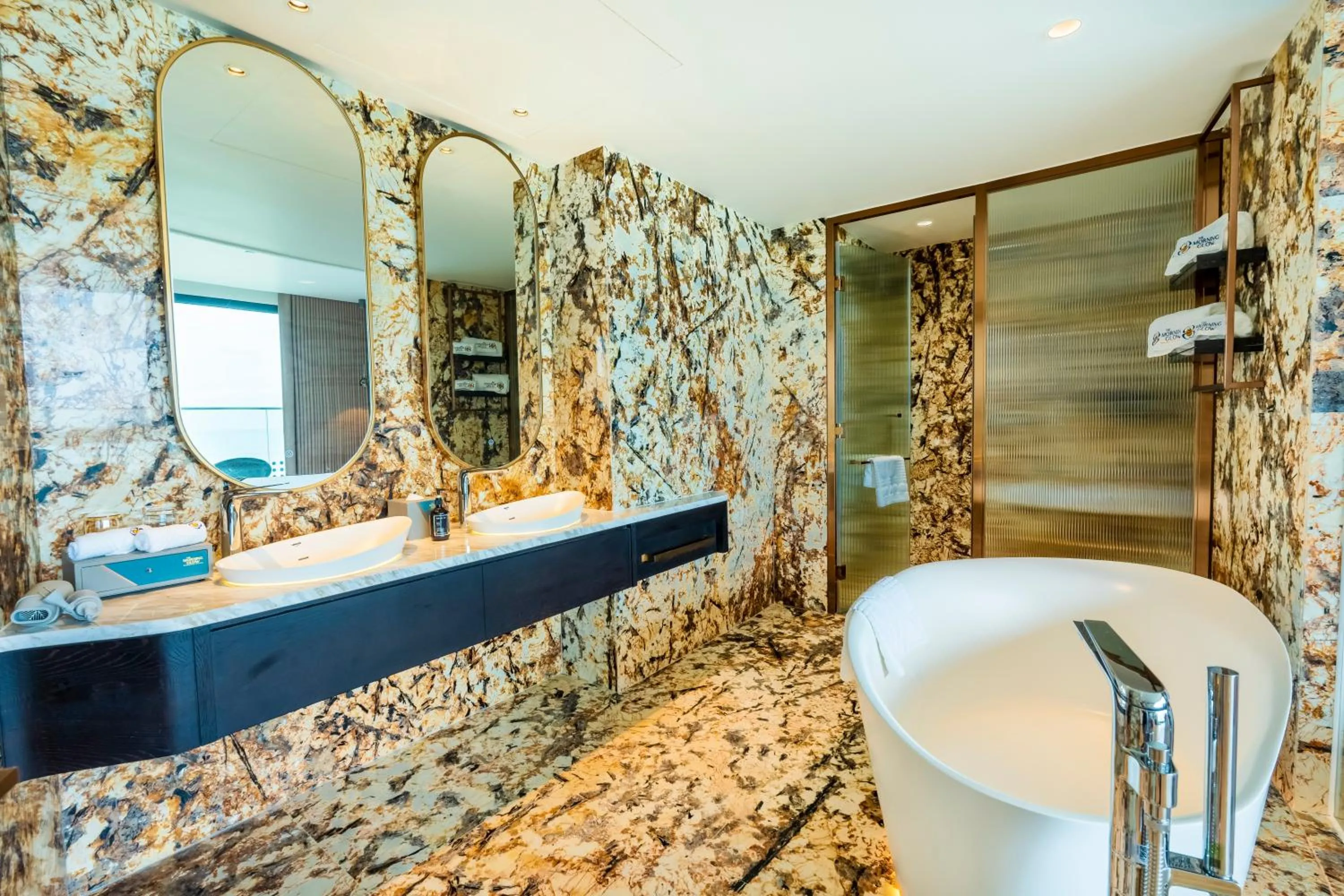 Bathroom in The Morning Glow - Handwritten Collection