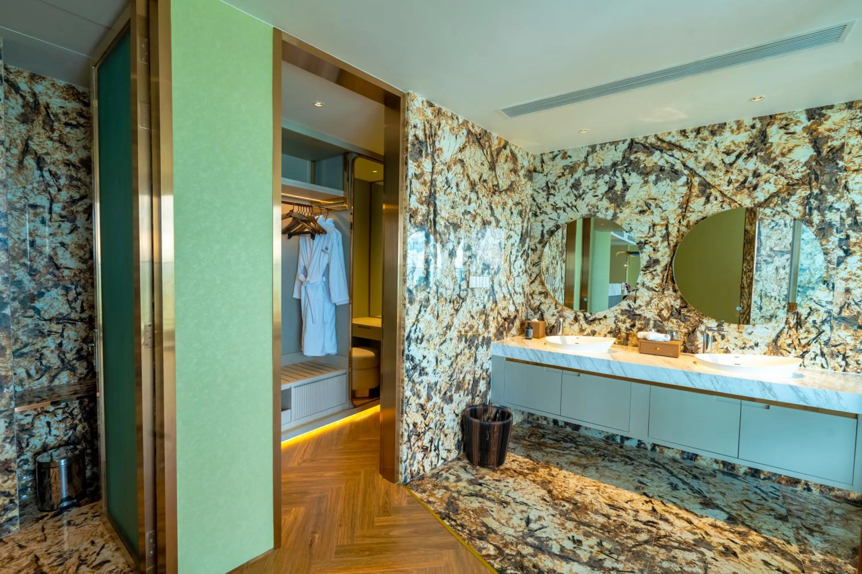 Bathroom in The Morning Glow - Handwritten Collection