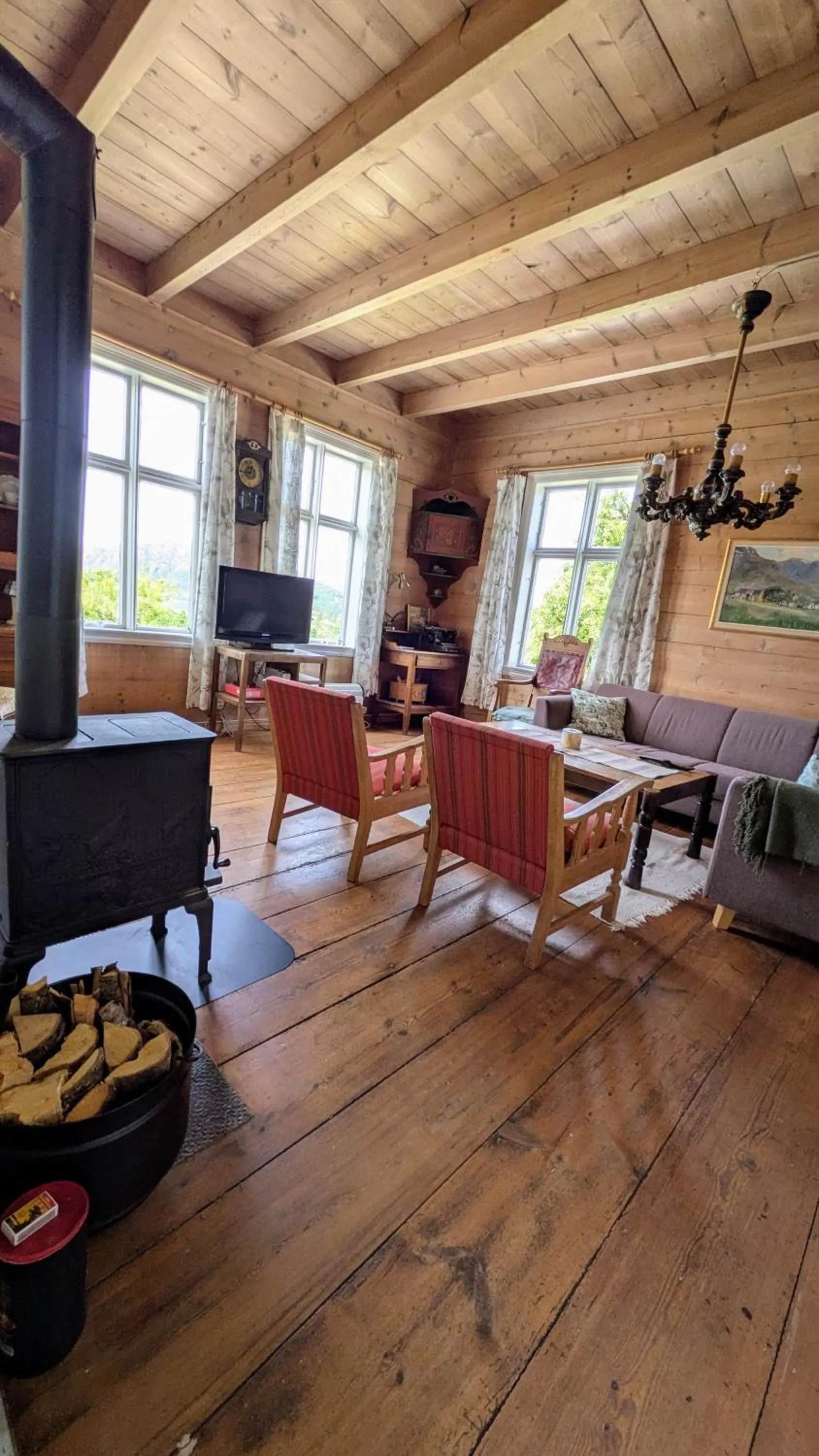 Living room in Dønhaug Gjestegard