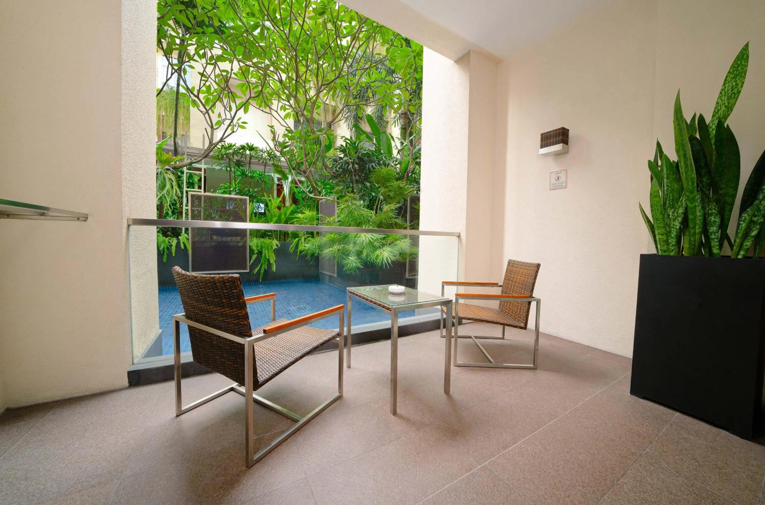 Balcony/Terrace in Eastparc Hotel Yogyakarta