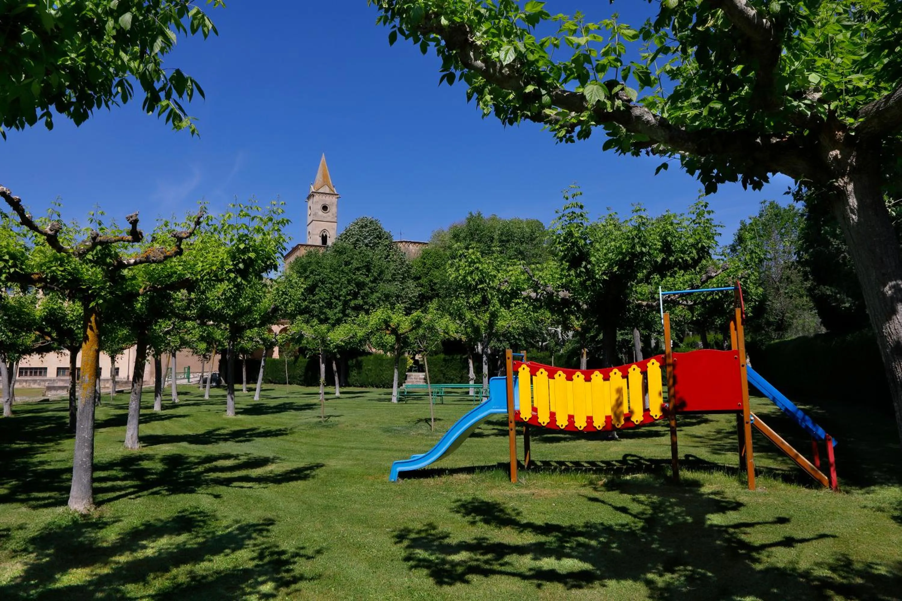 Children play ground in Monestir de Les Avellanes