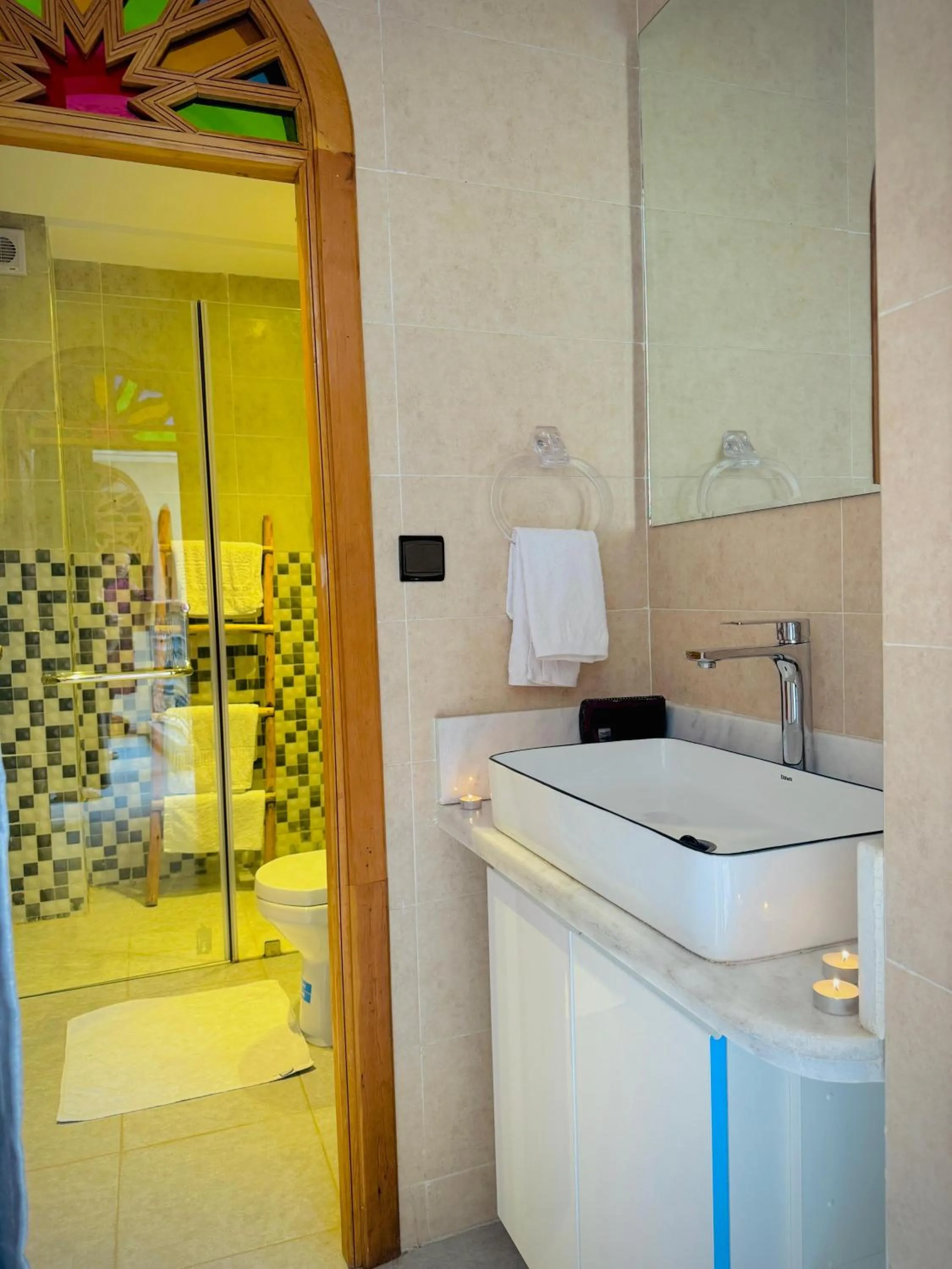 Bathroom in Riad Tislite & SPA