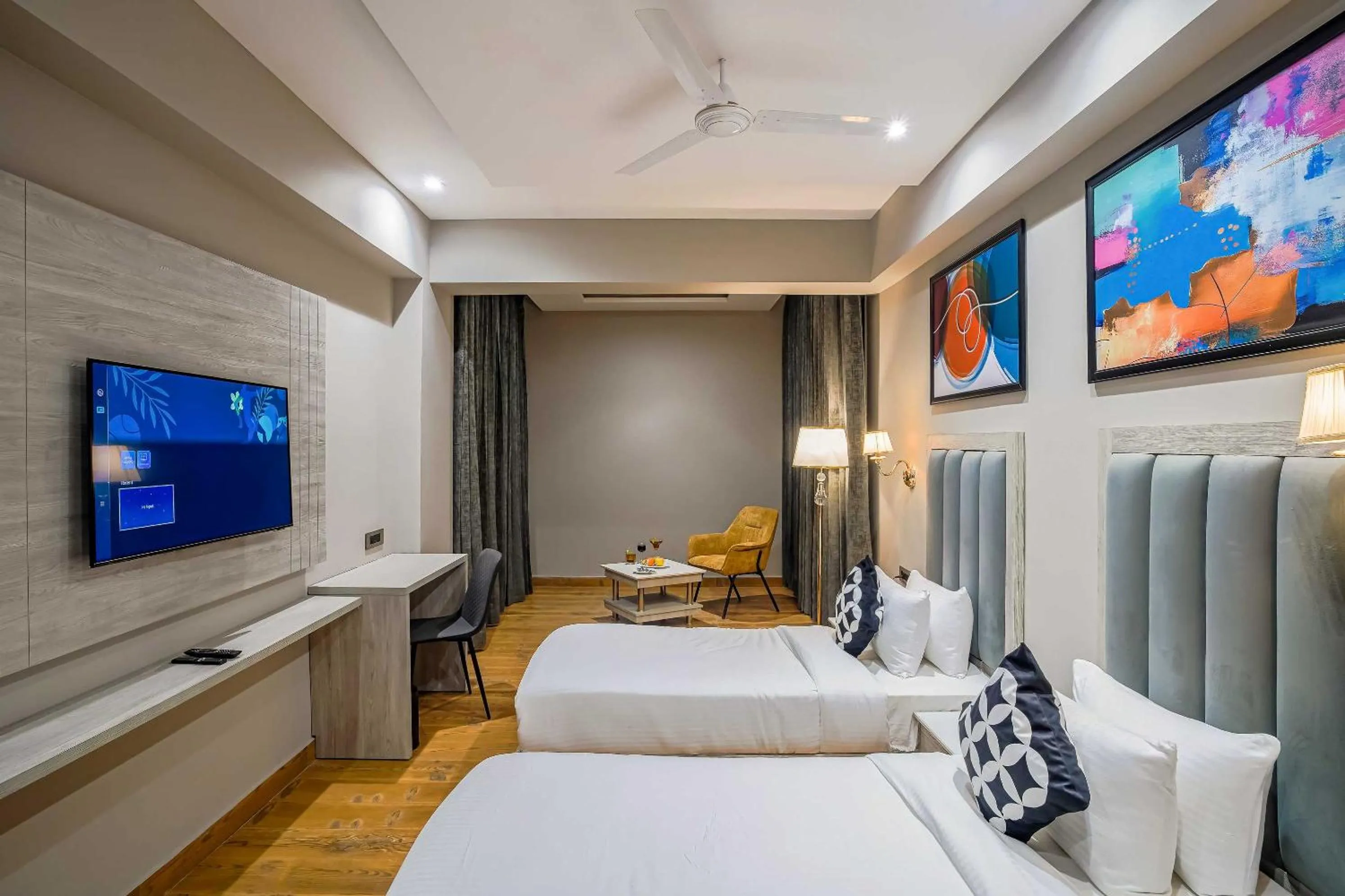 Bedroom, Bed in Clubhouse Hotel by CheckIn Chandigarh Mohali