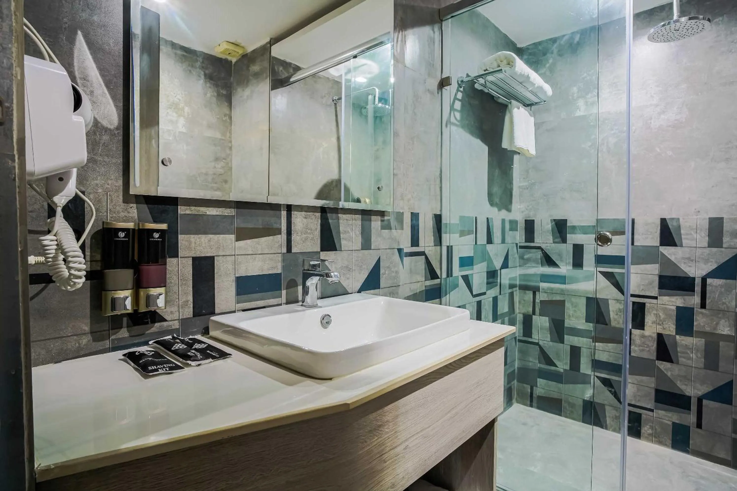 Bathroom in Clubhouse Hotel by CheckIn Chandigarh Mohali