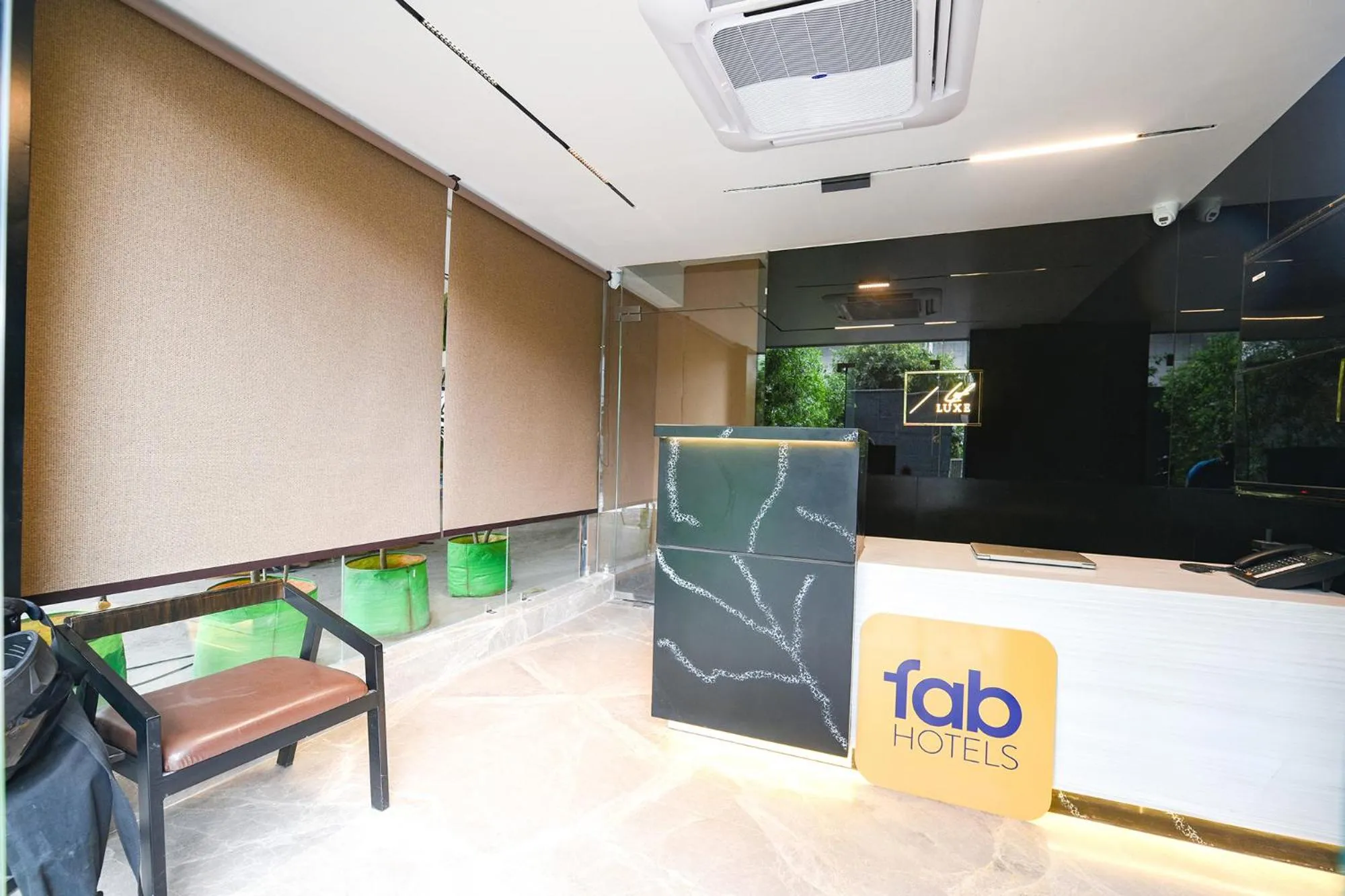 Lobby or reception in FabHotel Prime Elegance Suites