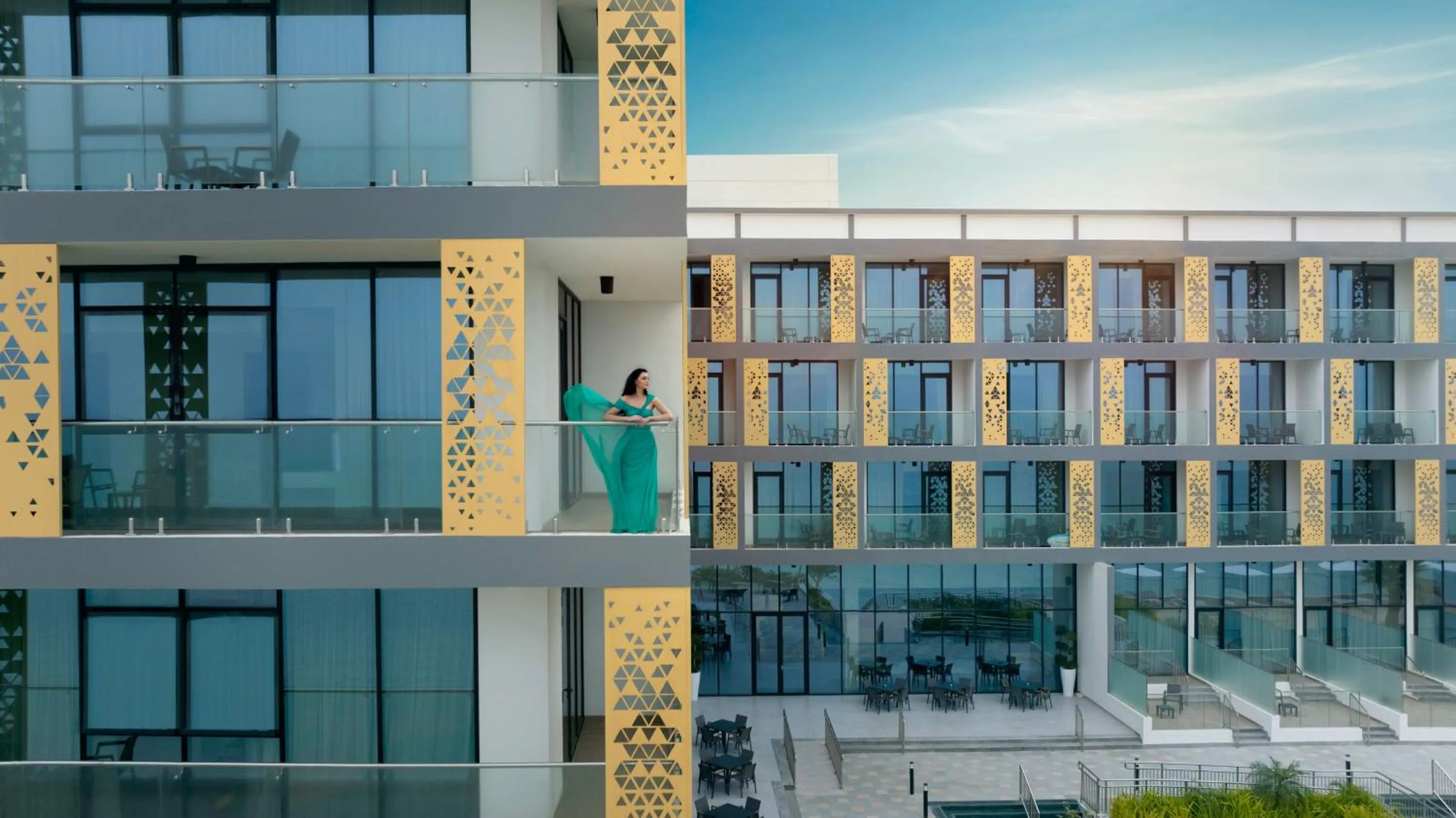 Property building in Beach Bay Hotel Mirfa