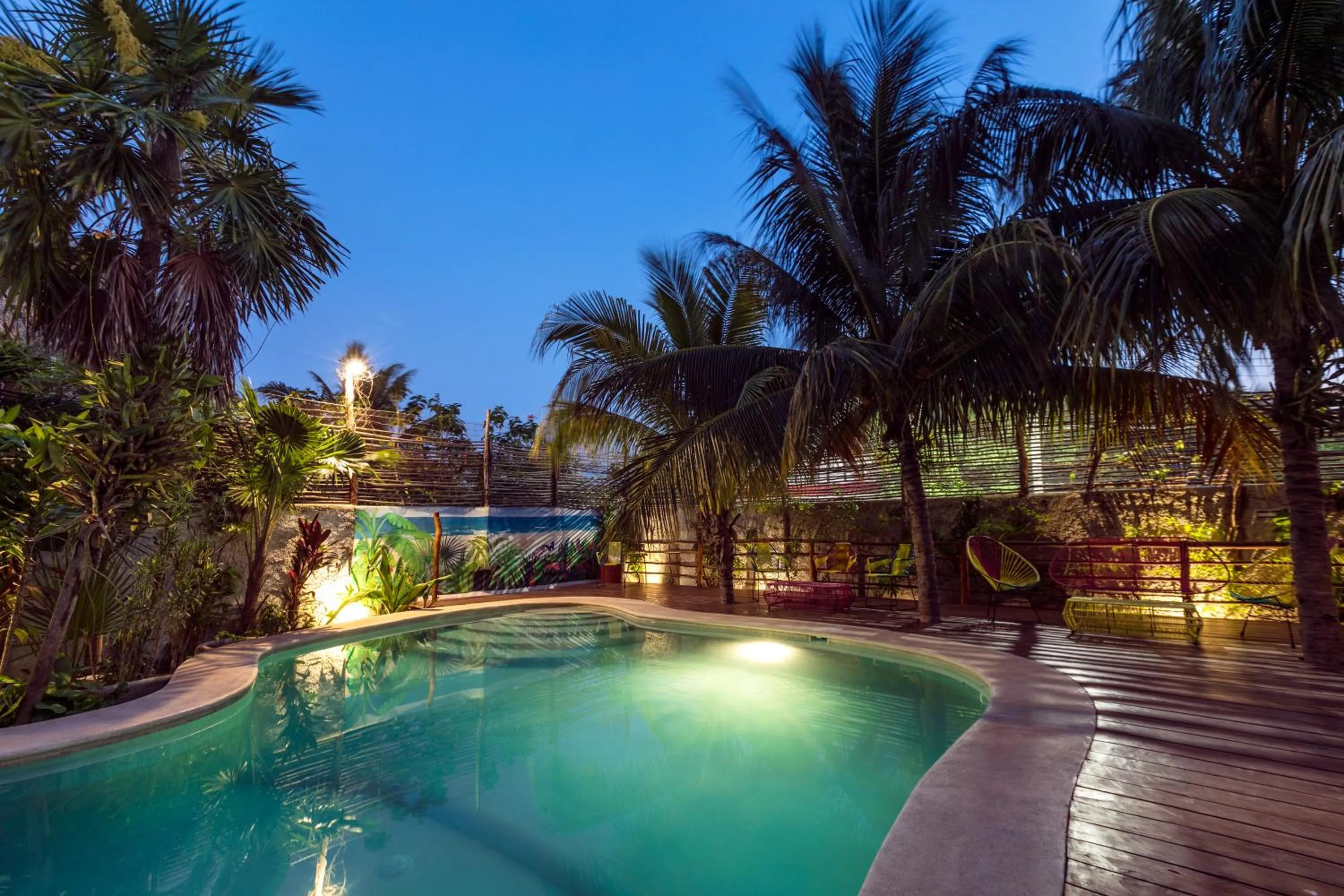 Swimming pool in La Palma Holbox