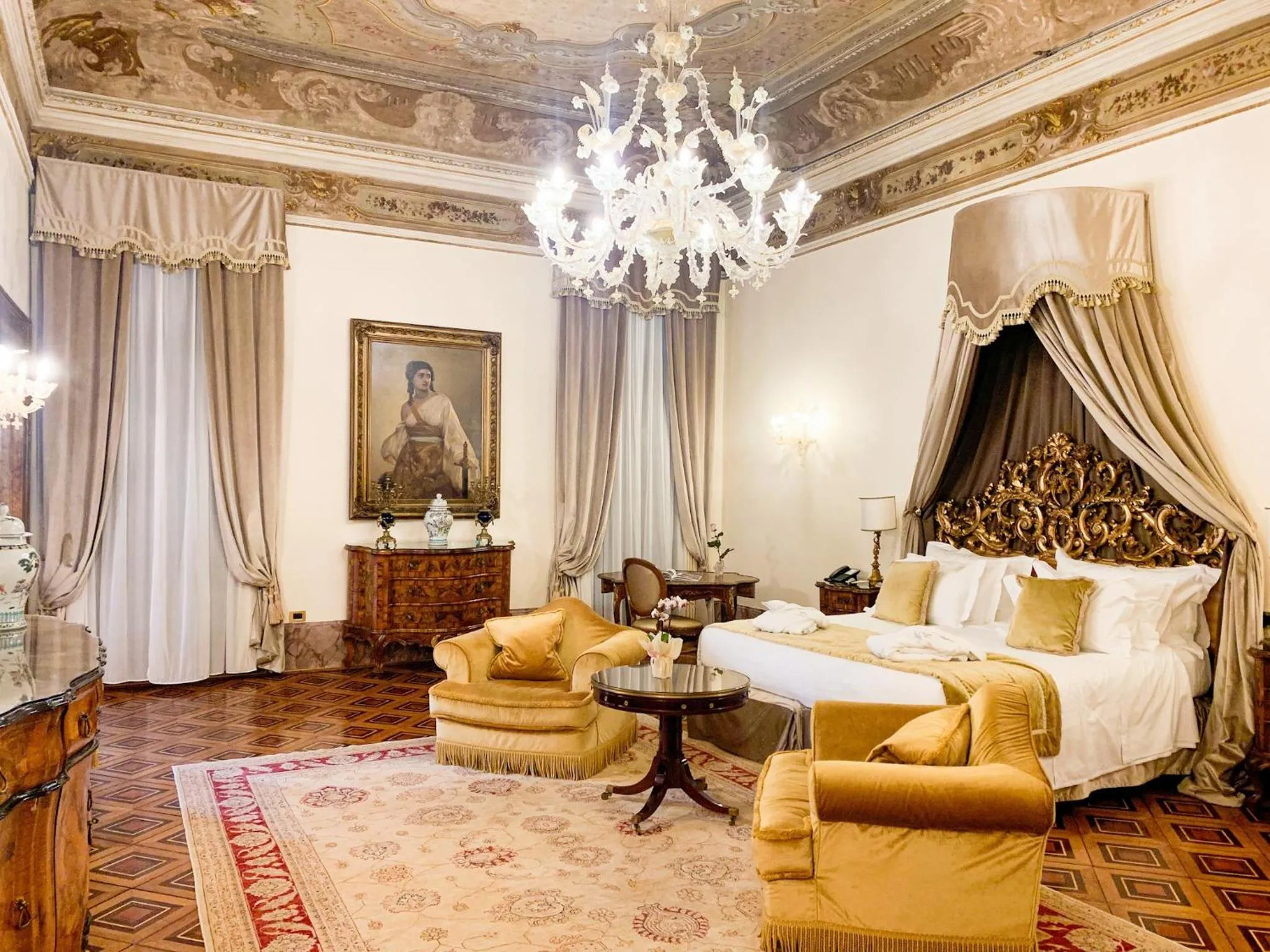 Bed in Hotel Ai Cavalieri di Venezia