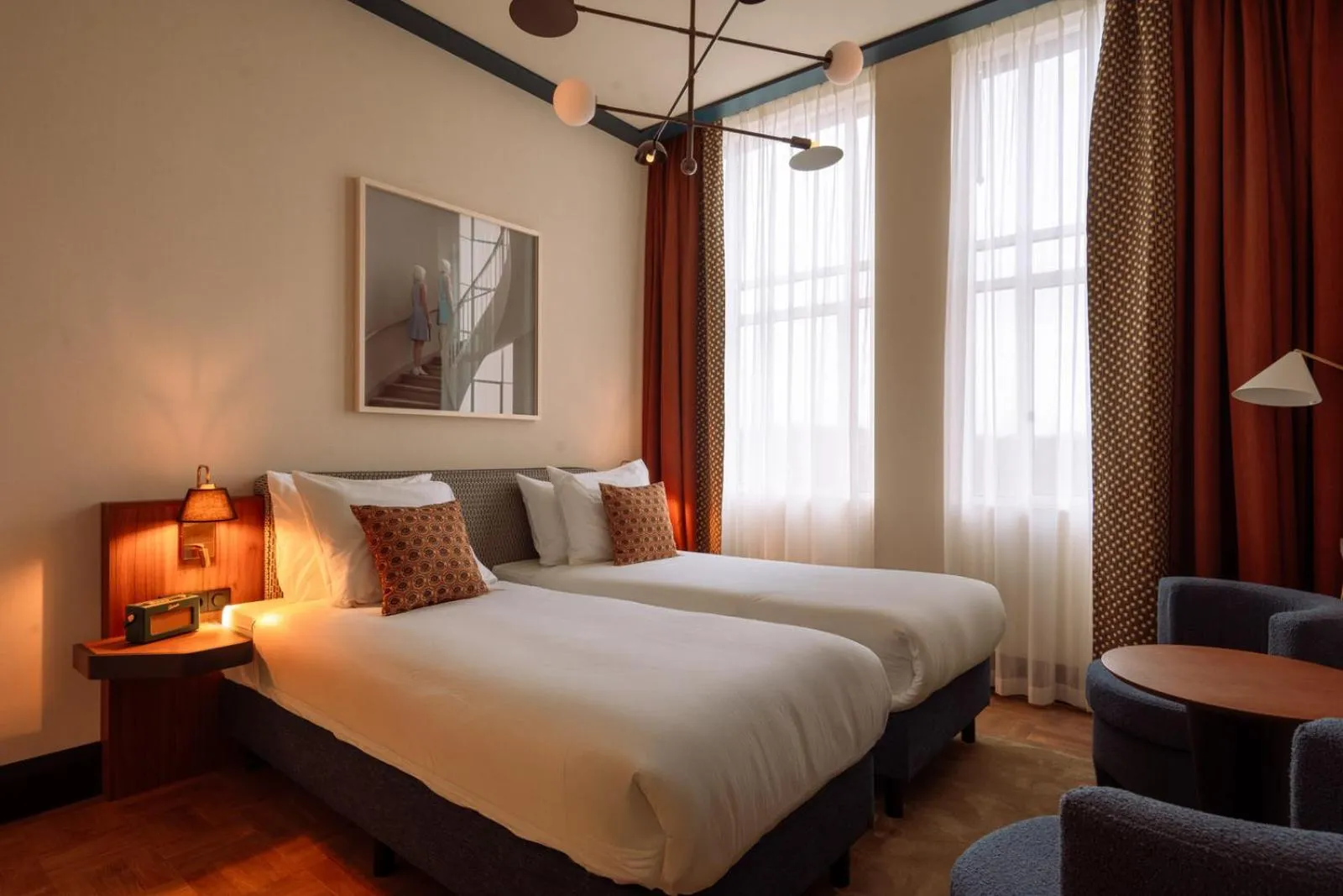 Bedroom, Bed in De Plesman Hotel The Hague