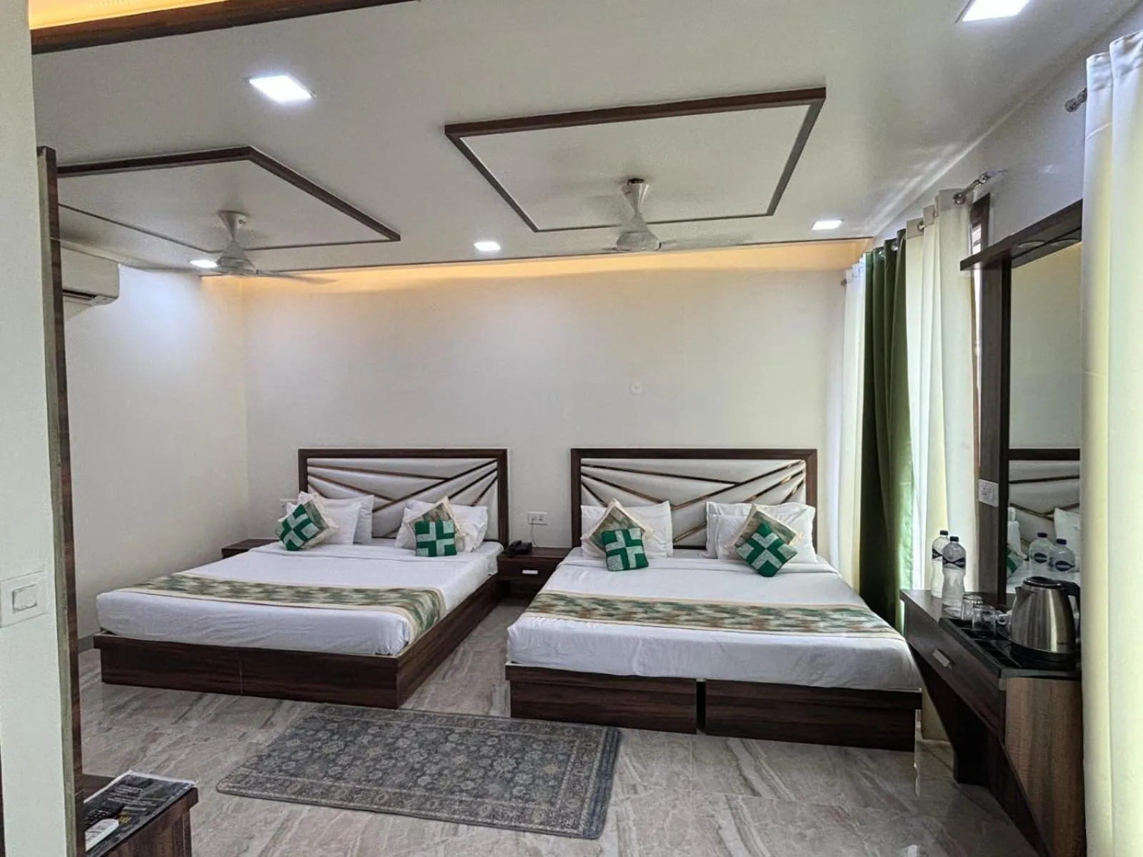 Bedroom, Bed in The Crown Hotel Agra near Taj Mahal & Restaurant