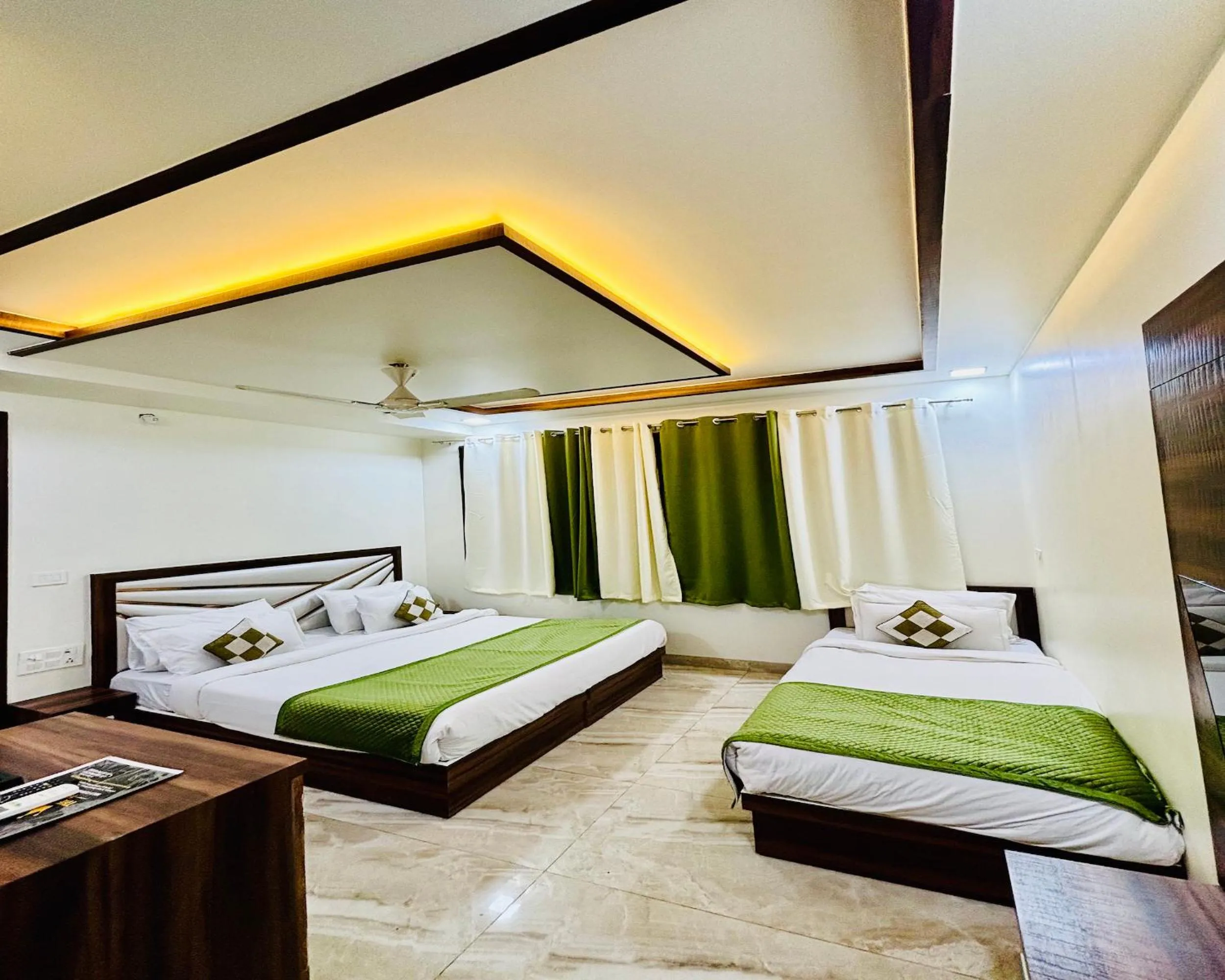 Bedroom, Bed in The Crown Hotel Agra near Taj Mahal & Restaurant