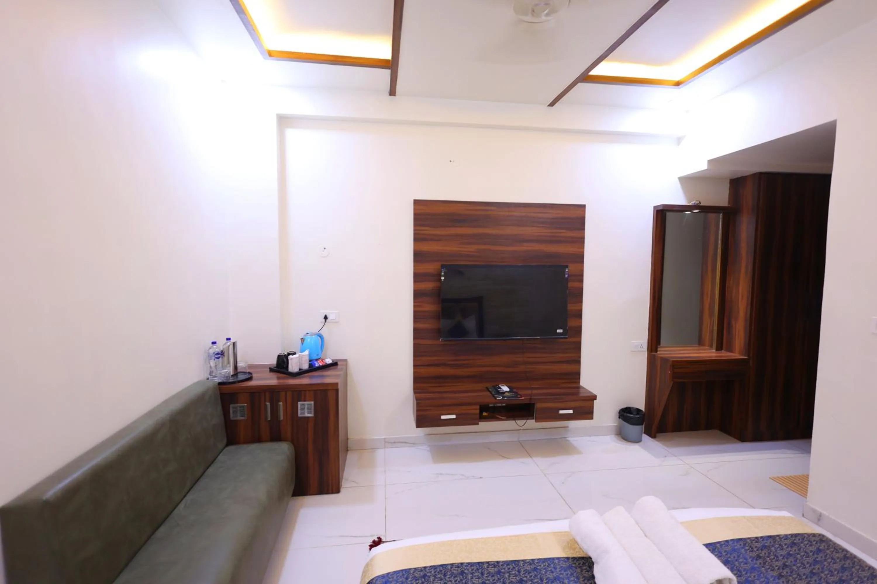 Bedroom in The Crown Hotel Agra near Taj Mahal & Restaurant