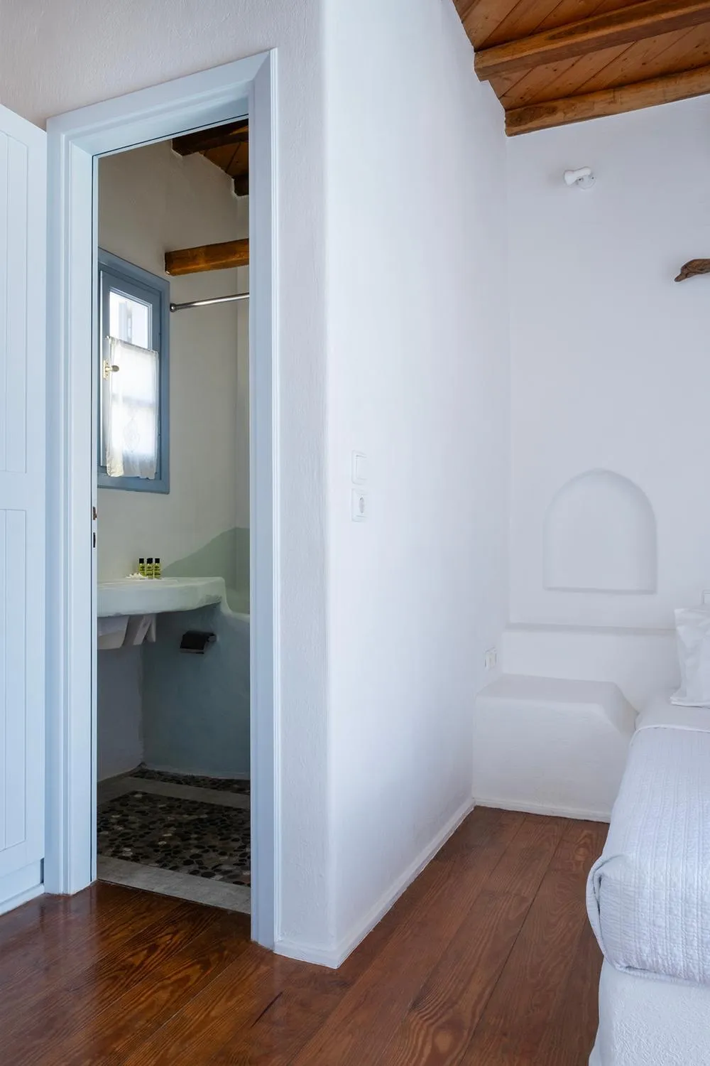 Bathroom, Bed in Nama Villas