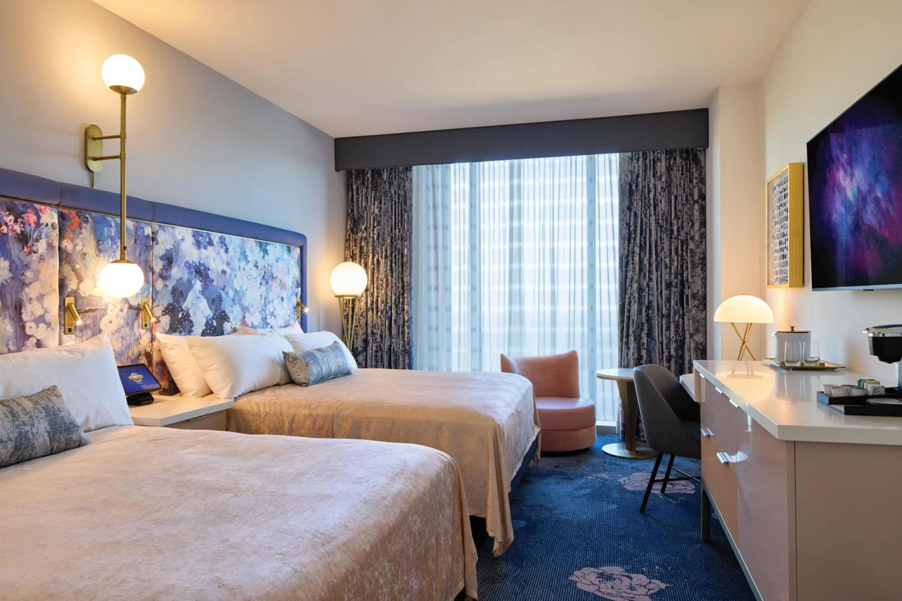 Bedroom, Bed in Universal's Helios Grand Hotel, a Loews Hotel