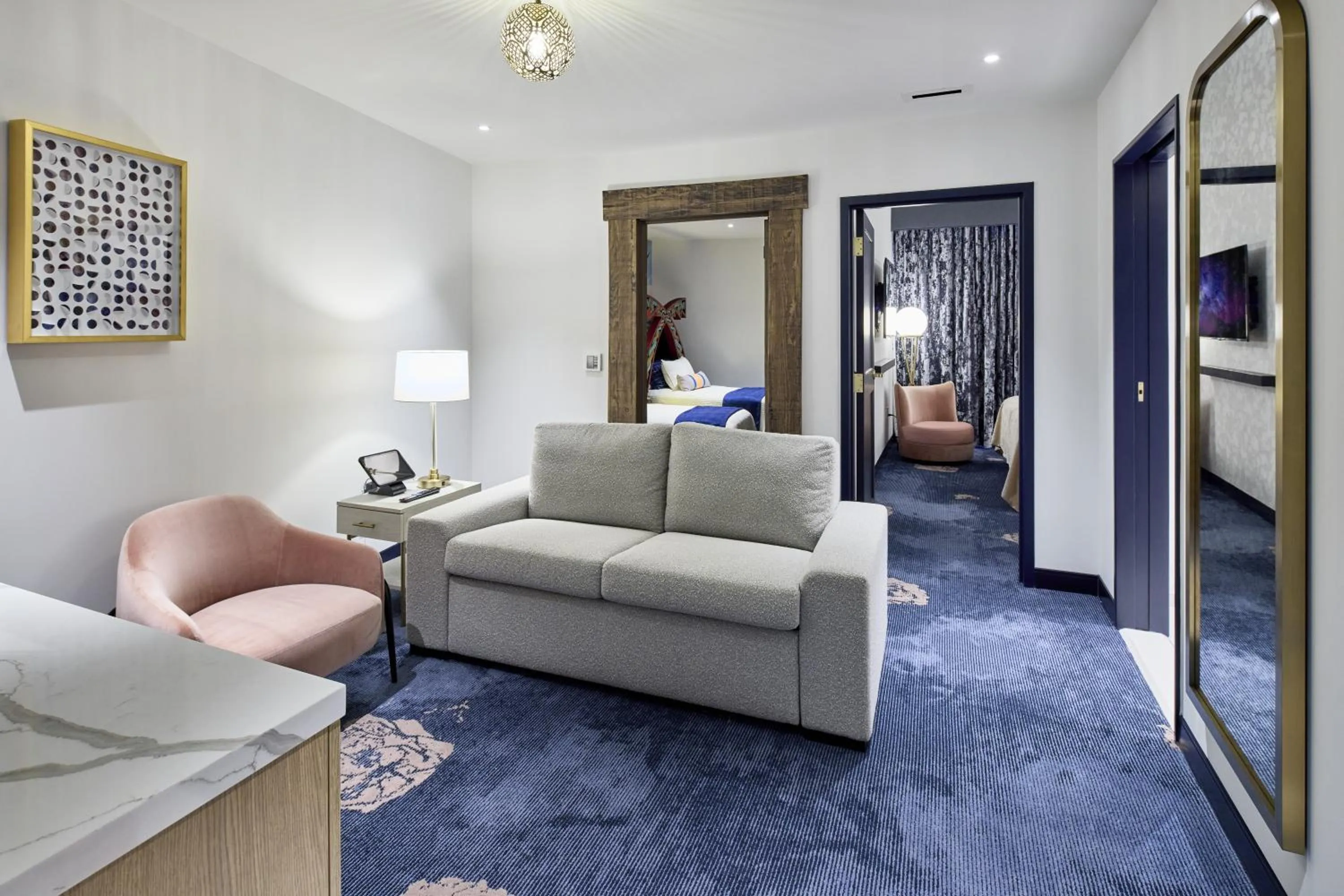 Bedroom, Bed in Universal's Helios Grand Hotel, a Loews Hotel