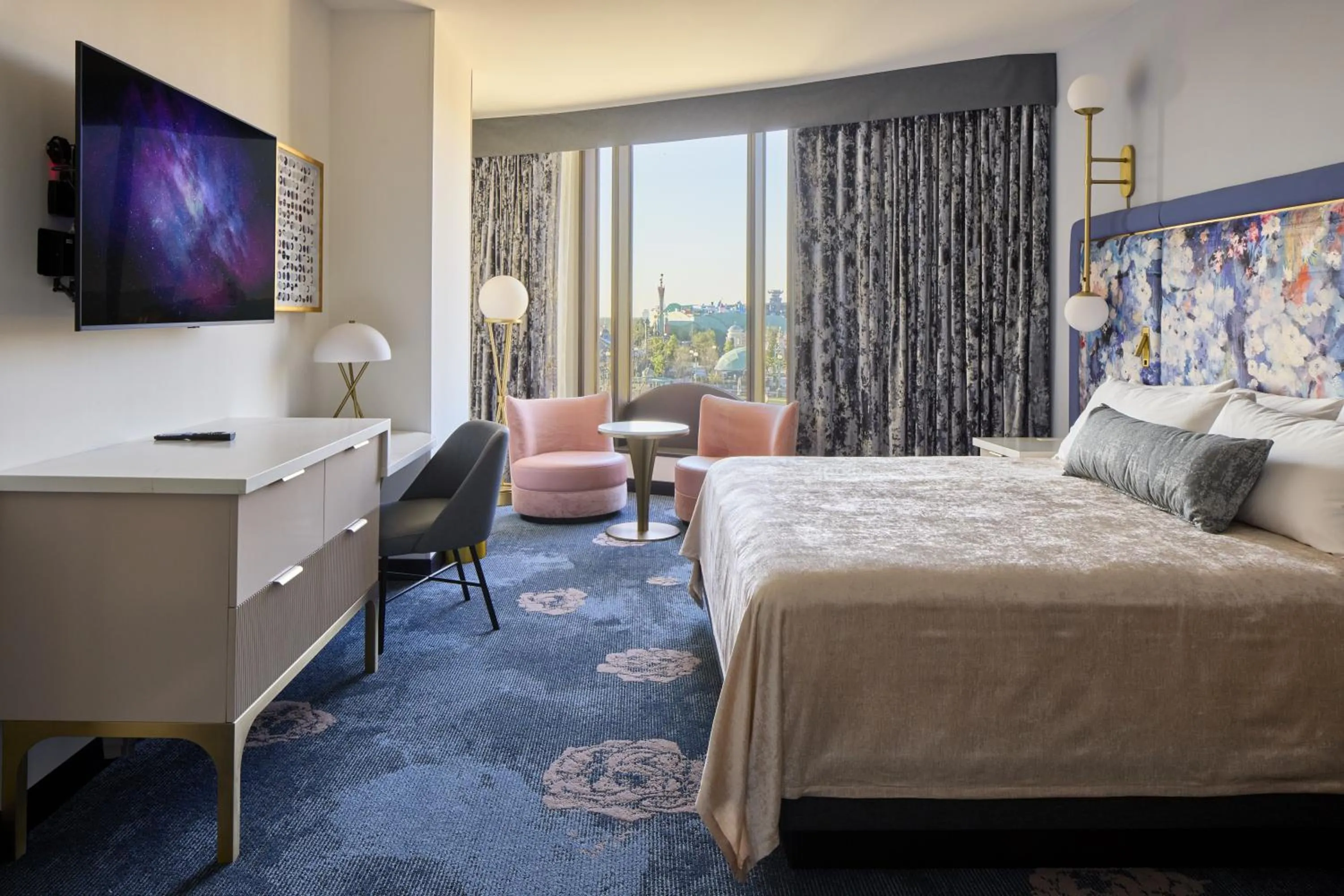 Bedroom, Bed in Universal's Helios Grand Hotel, a Loews Hotel