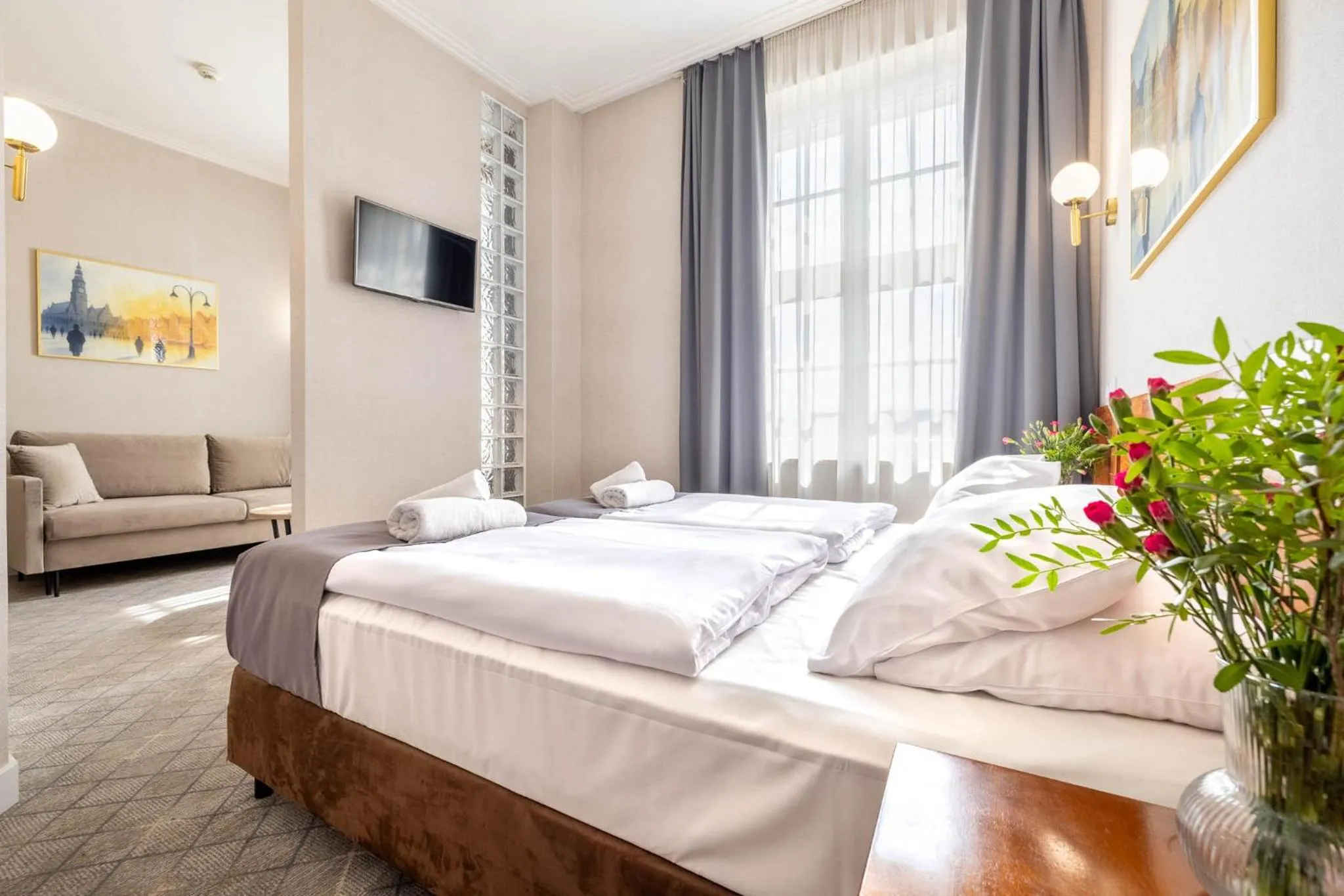 Bed in Hotel Piast Wrocław Centrum