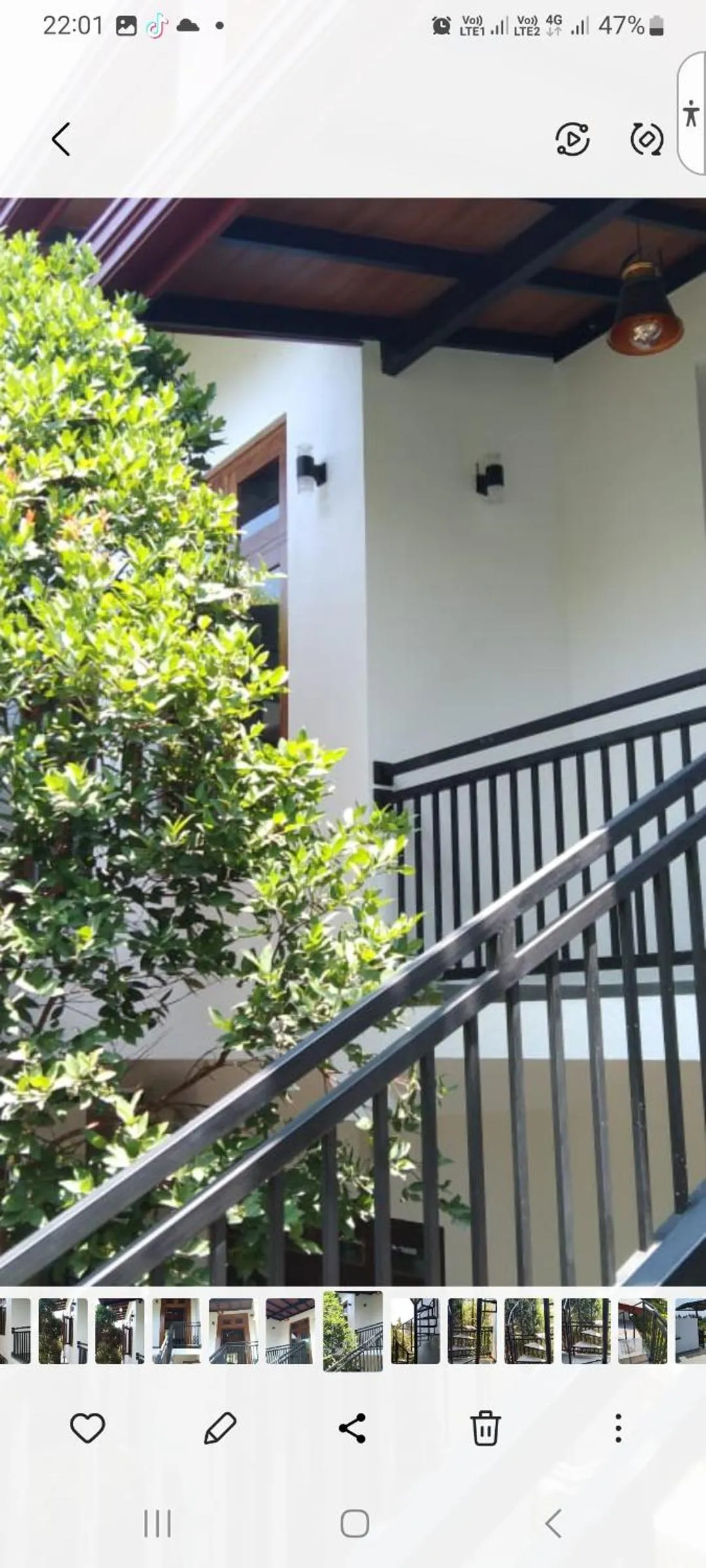 Garden view in Mirissa Cocoon