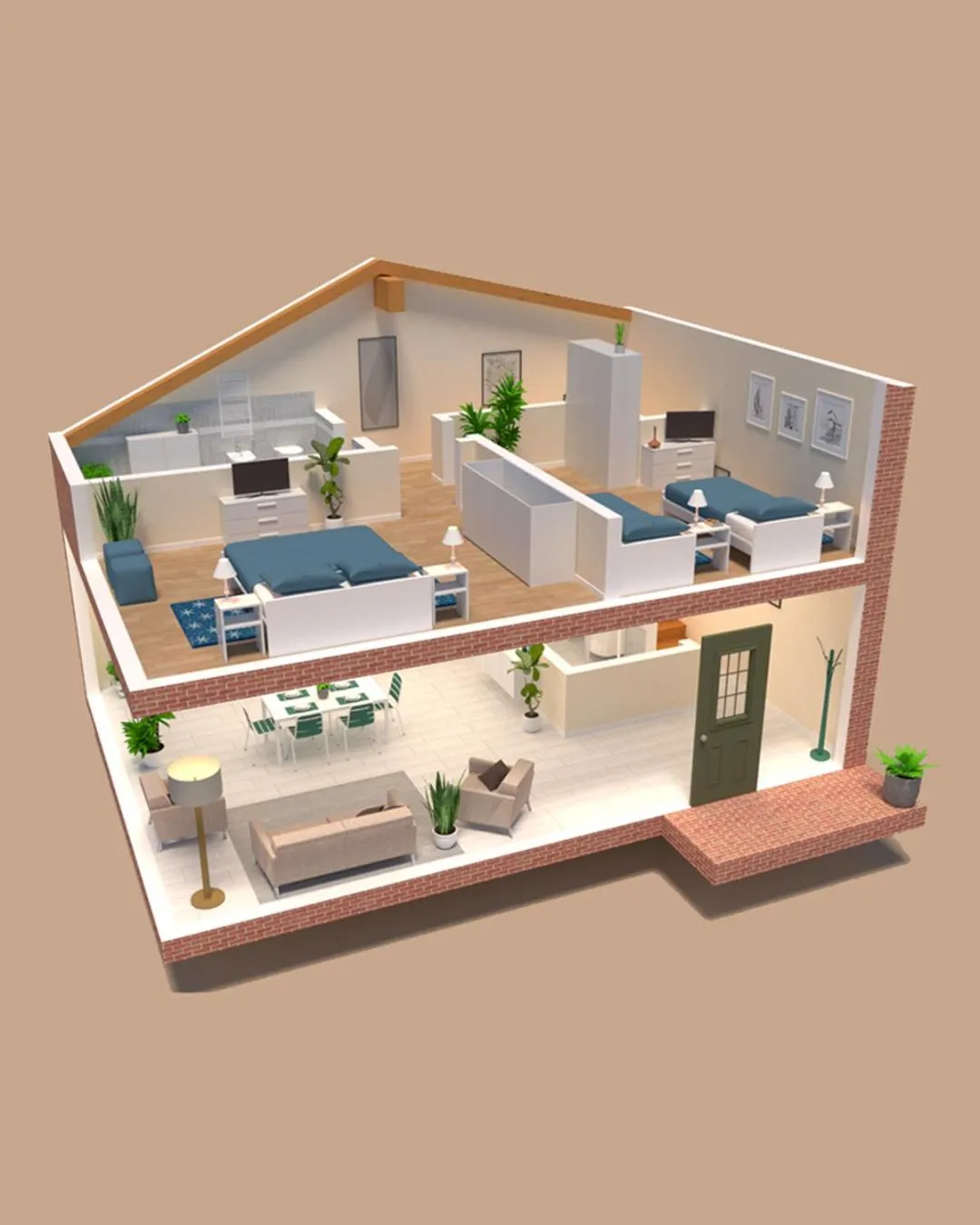 Floor plan in Ca' Degli Antichi Giardini Apartments