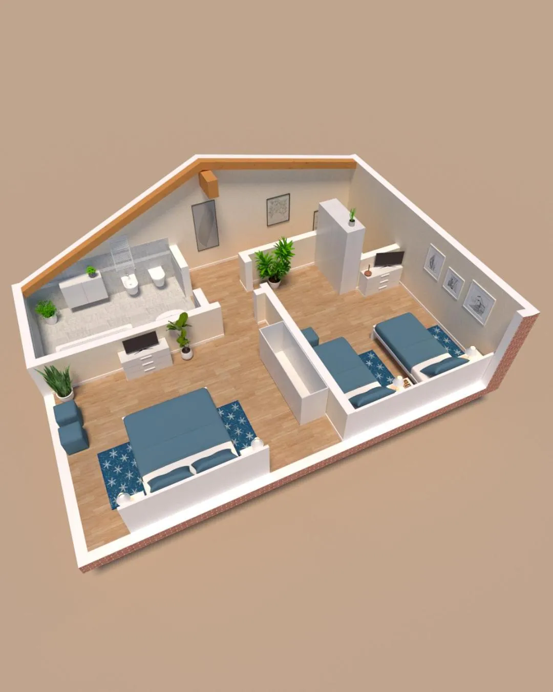 Floor plan in Ca' Degli Antichi Giardini Apartments